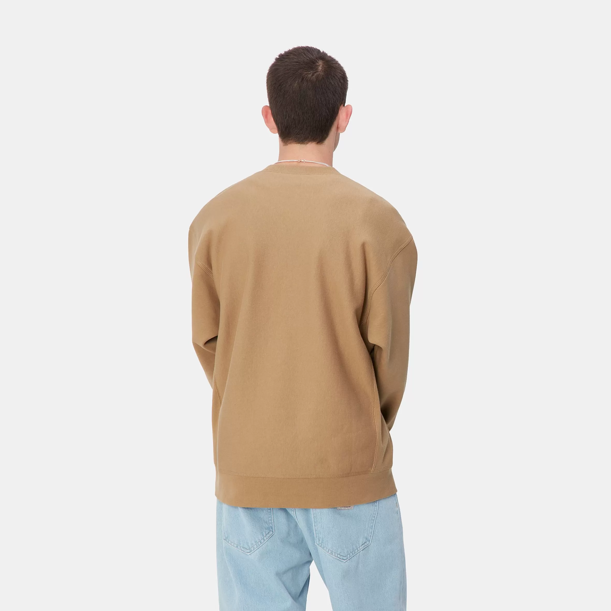 Carhartt WIP Sweats>American Script Sweatshirt Peanut