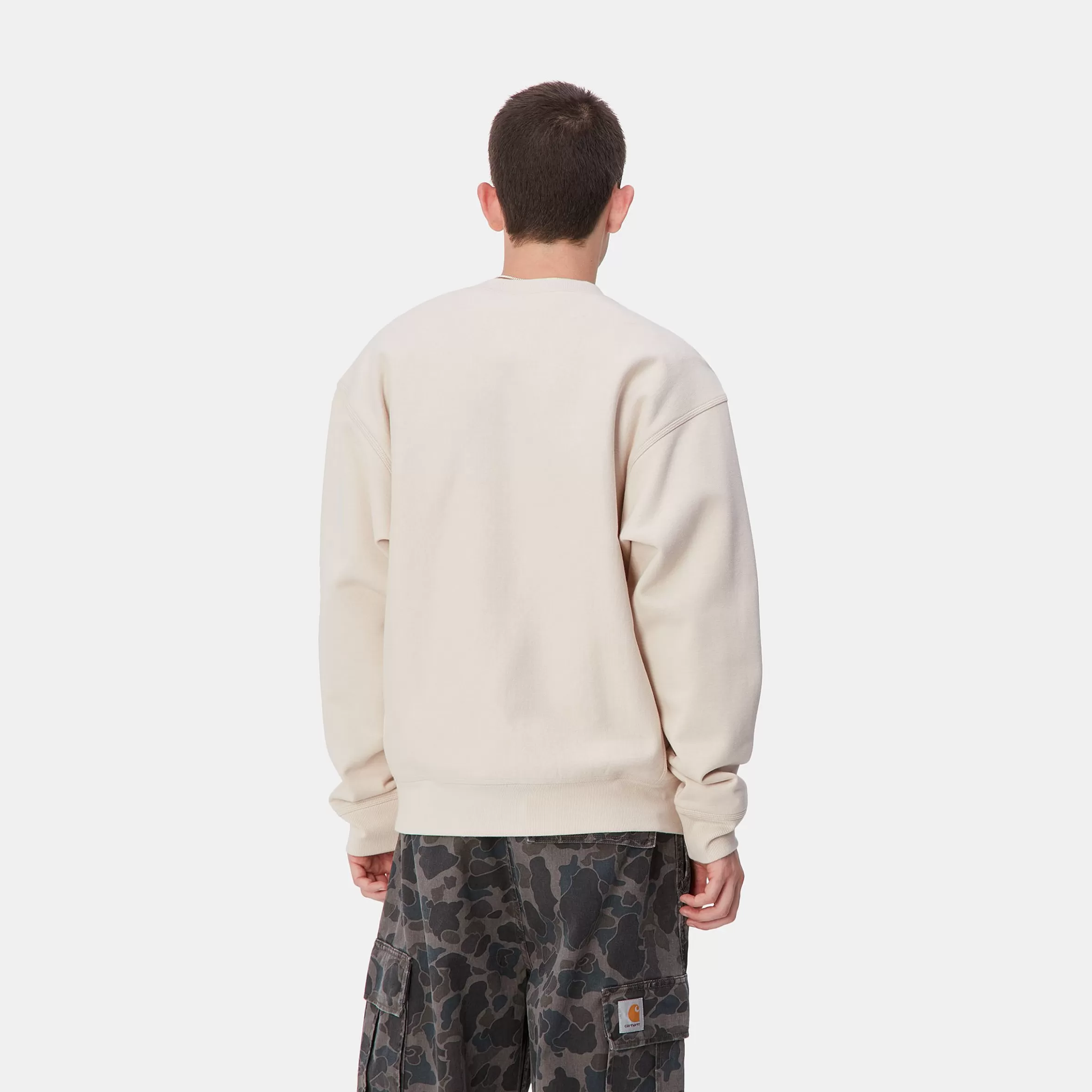 Carhartt WIP Sweats>American Script Sweatshirt Moonbeam