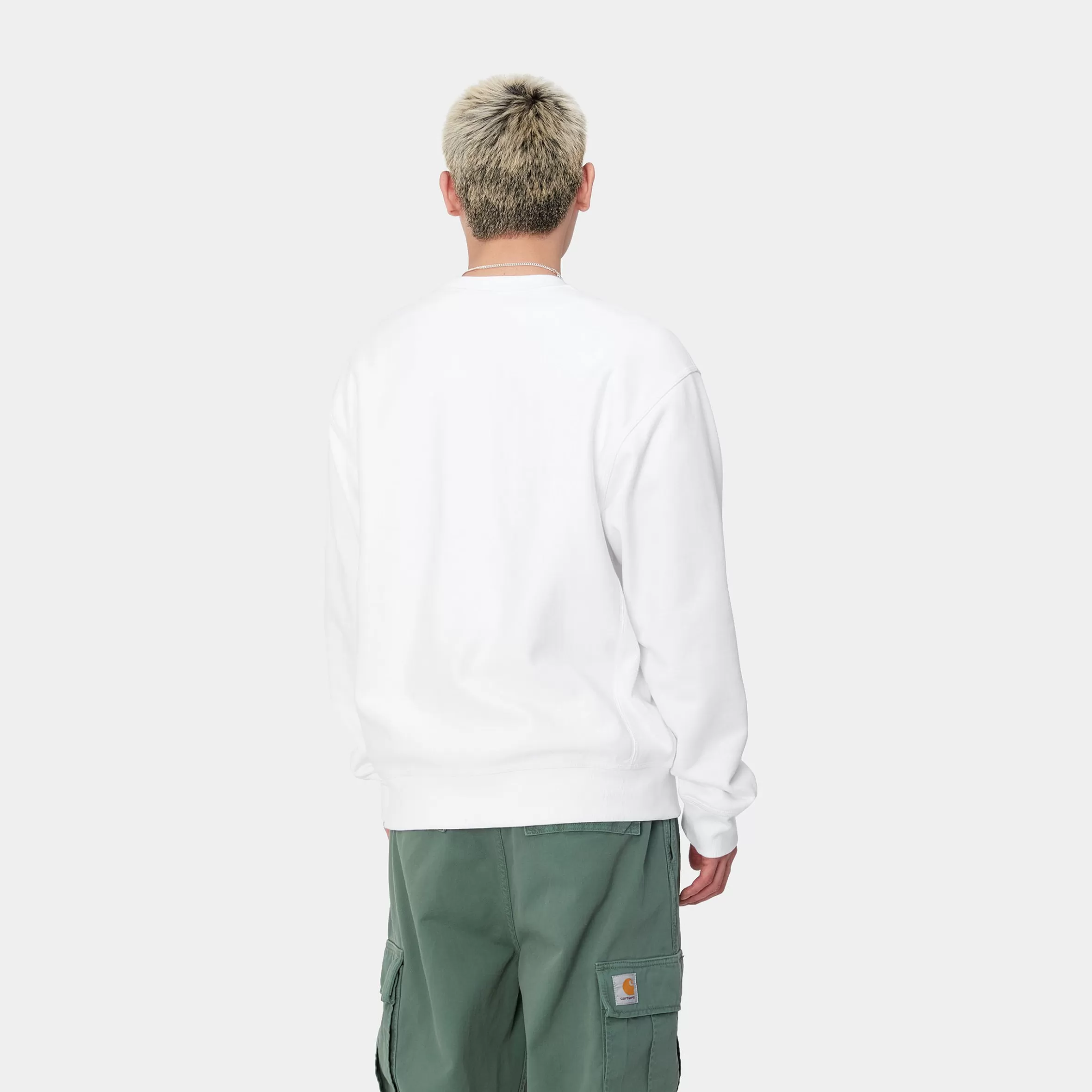 Carhartt WIP Sweats>American Script Sweatshirt White