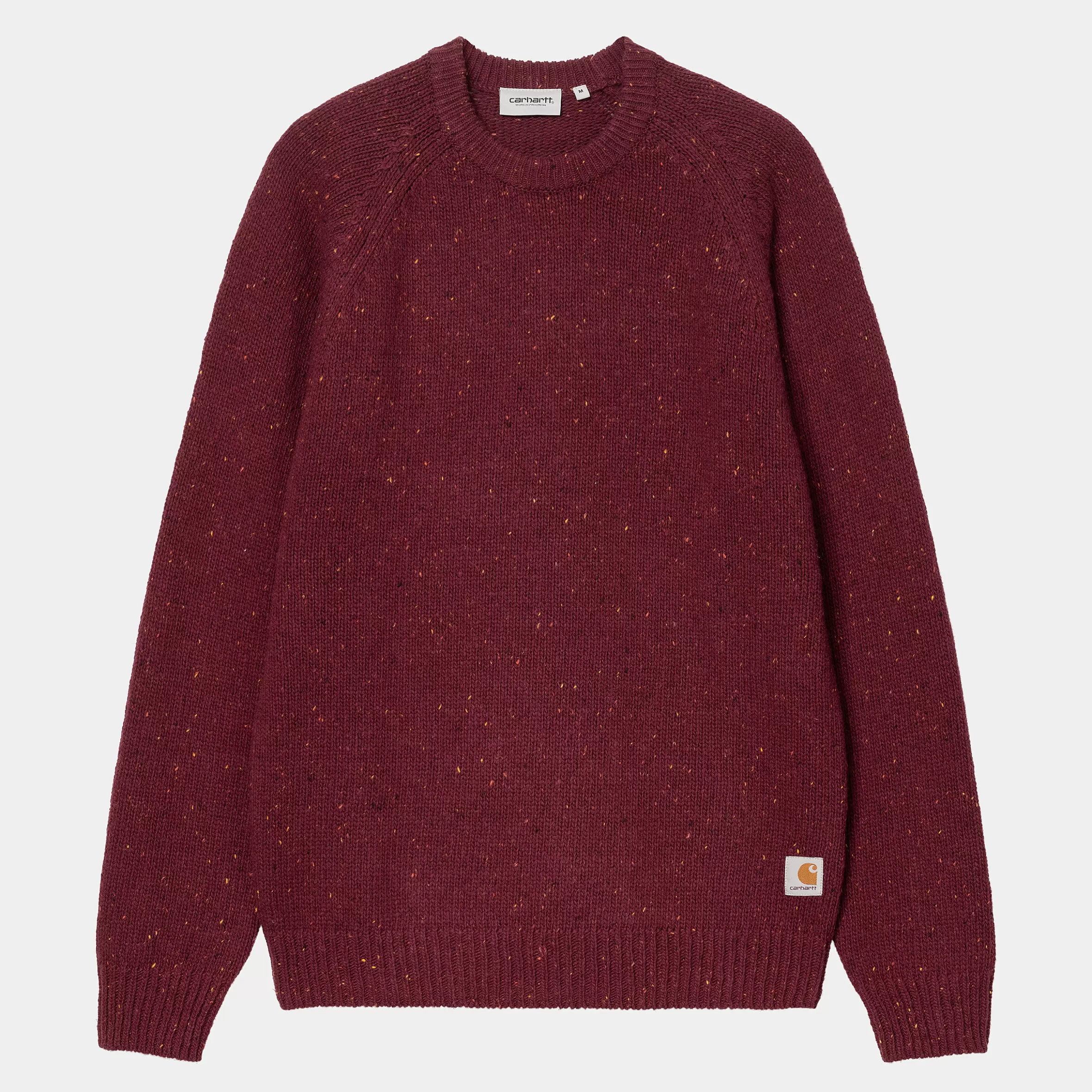 Carhartt WIP Strick>Anglistic Sweater Speckled Malbec