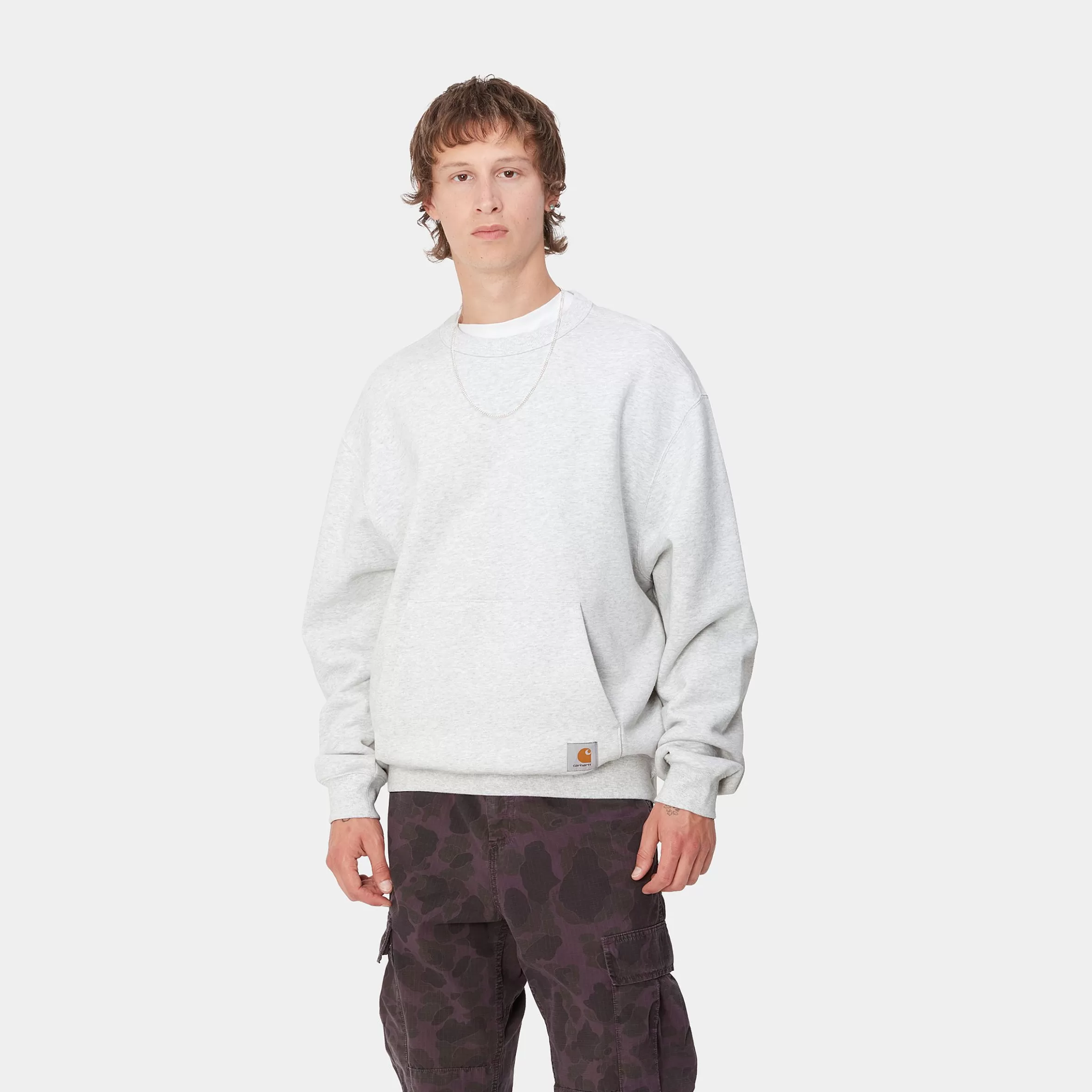 Carhartt WIP Sweats>Billy Sweat Ash Heather