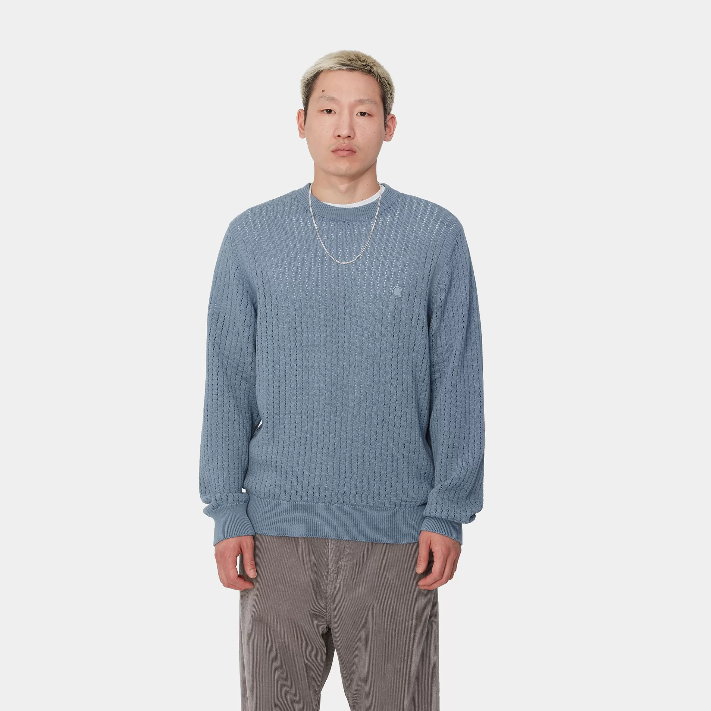 Carhartt WIP Strick>Calen Sweater Misty Sky