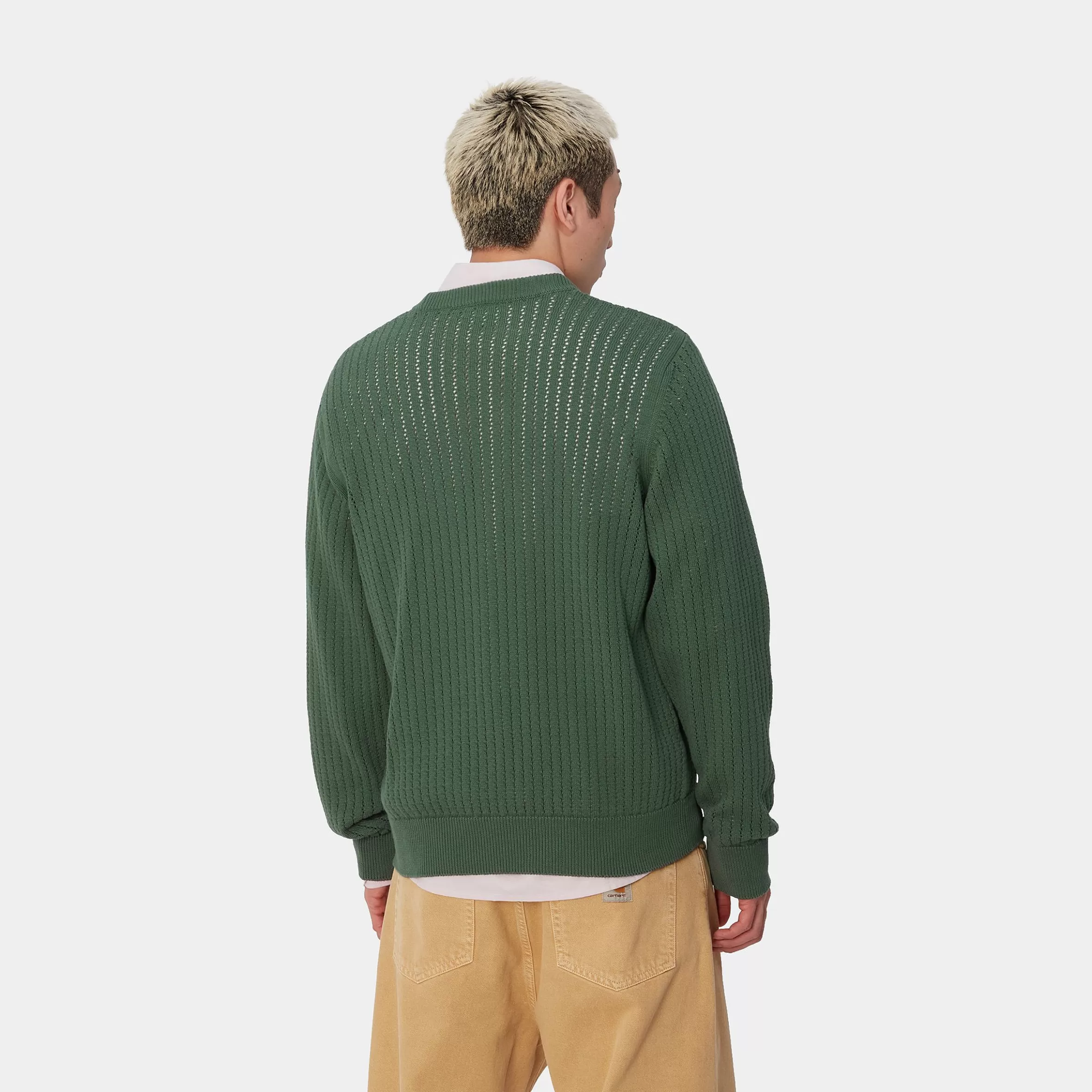 Carhartt WIP Strick>Calen Sweater Duck Green