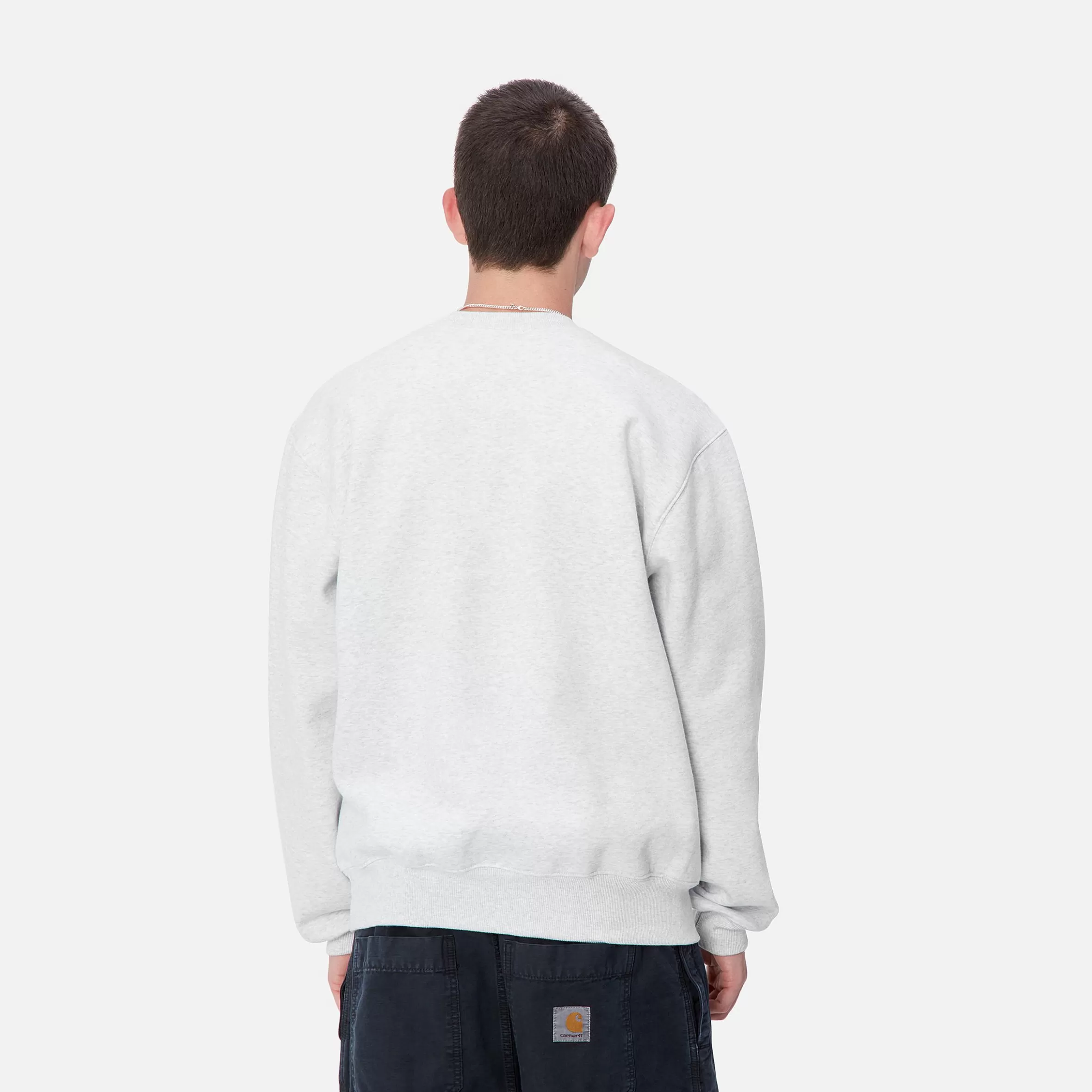 Carhartt WIP Sweats>Carhartt Sweatshirt Ash Heather / Duck Blue