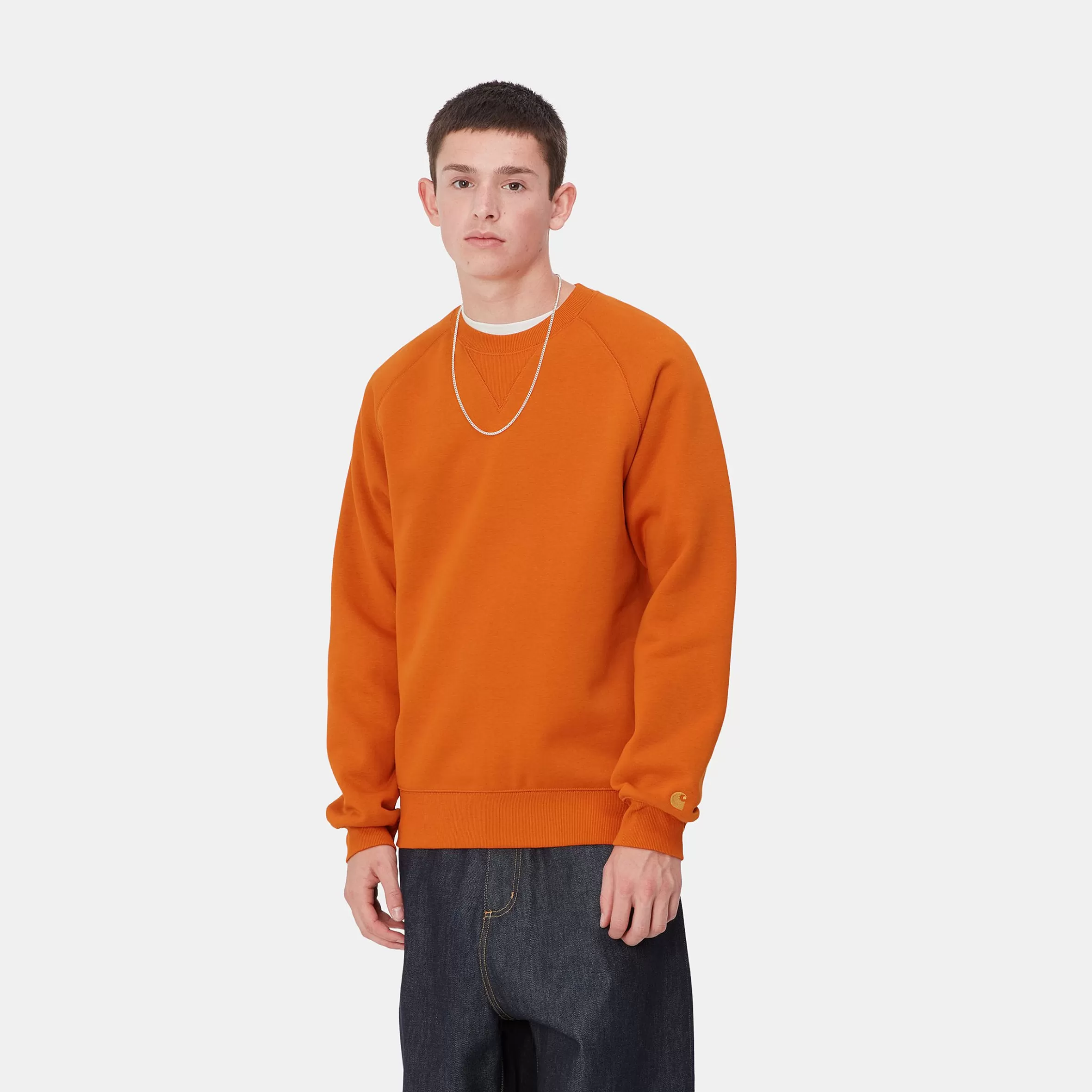 Carhartt WIP Sweats>Chase Sweatshirt Turmeric / Gold