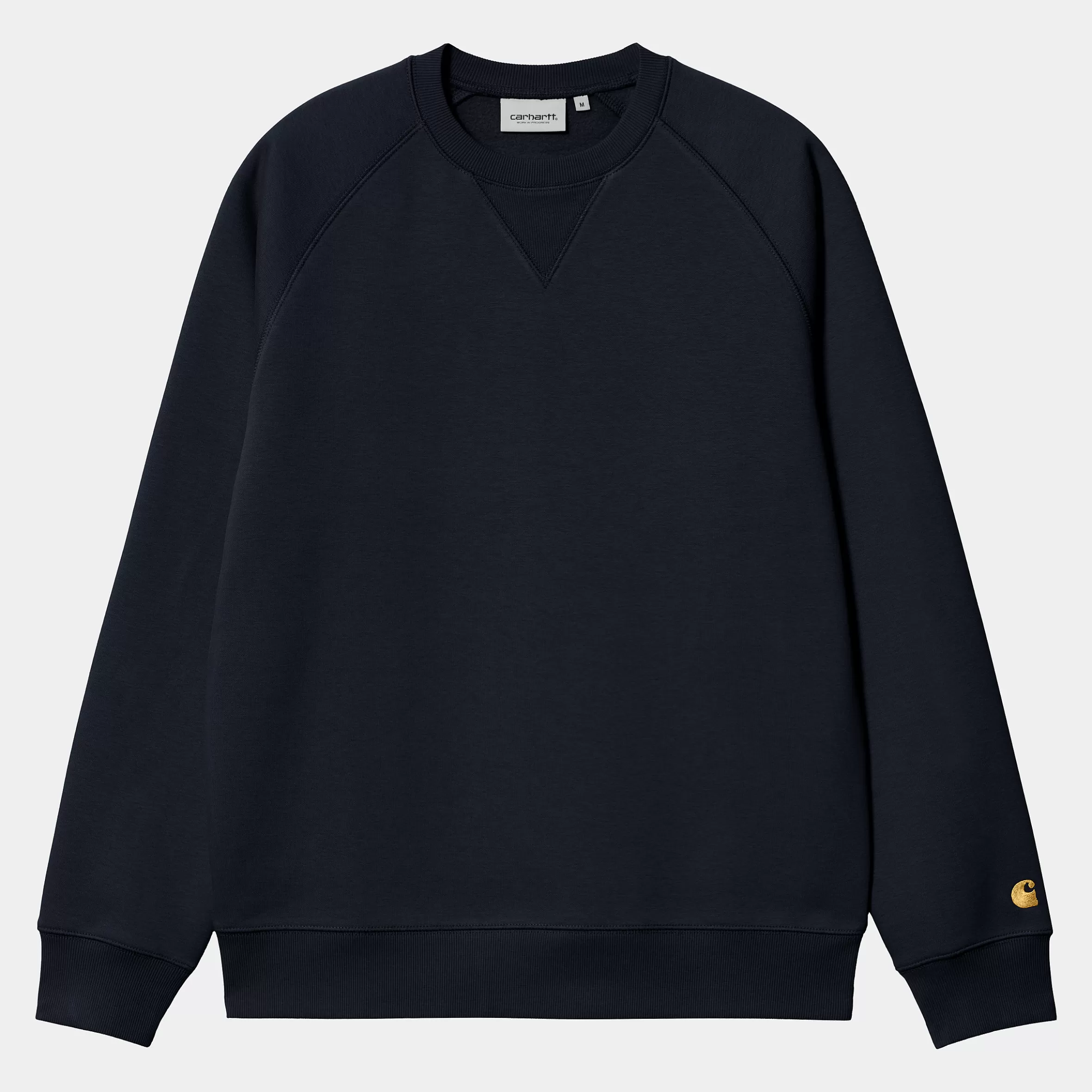 Carhartt WIP Sweats>Chase Sweatshirt Dark Navy / Gold