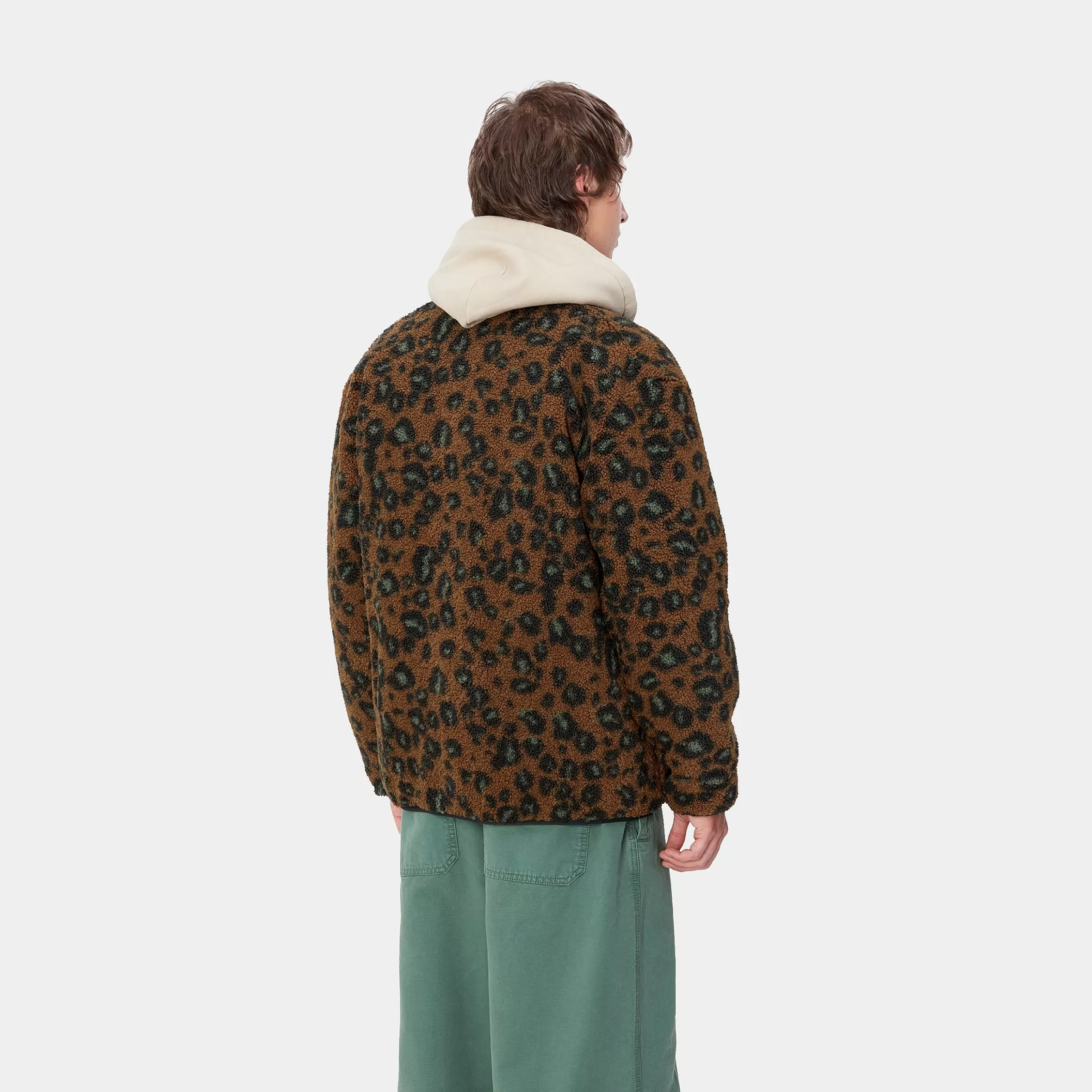 Carhartt WIP Jacken & Mäntel>Devin Liner Camo Leo Jacquard, Tamarind / Black