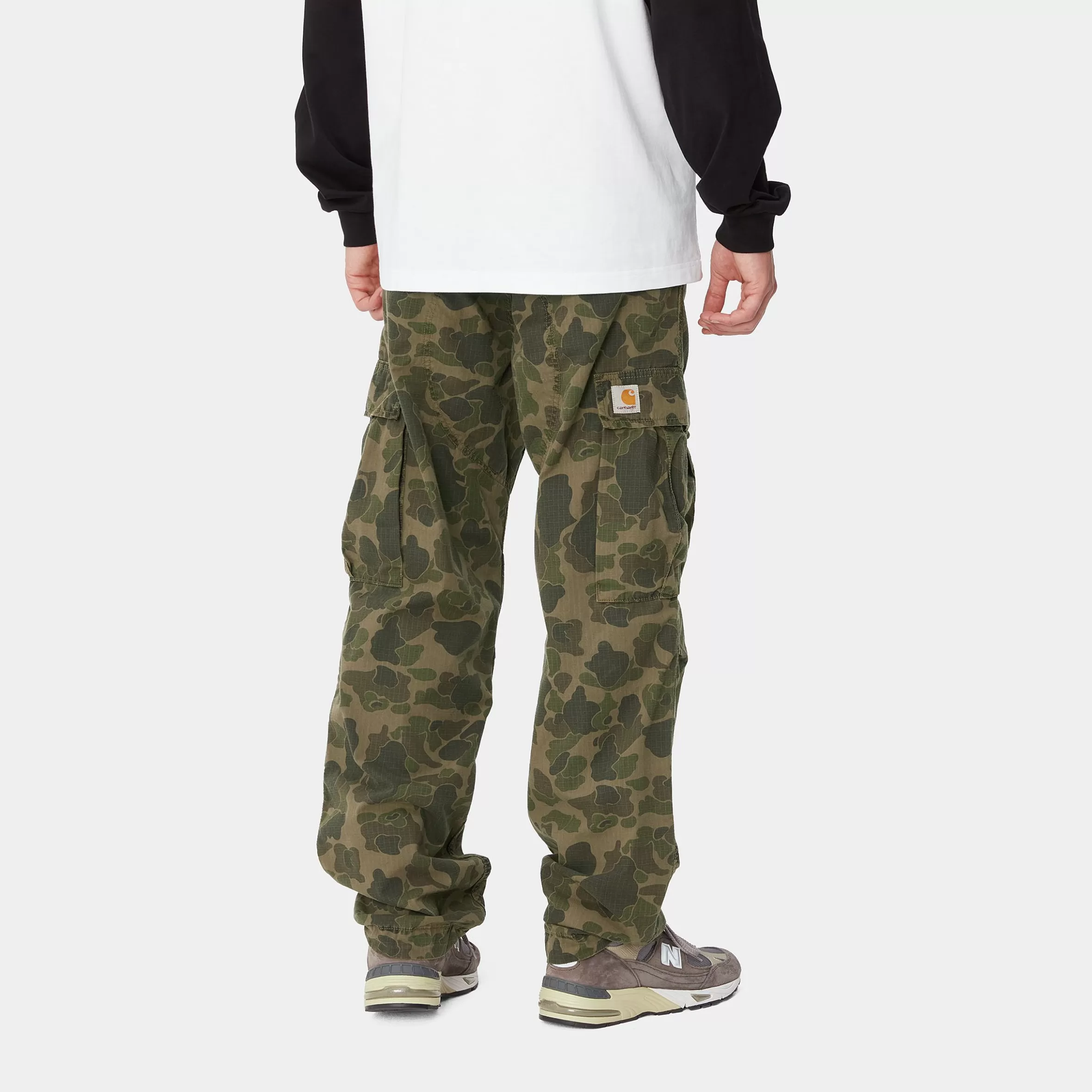 Carhartt WIP Hosen>Duck Cargo Pant Camo Duck Green / Office Green