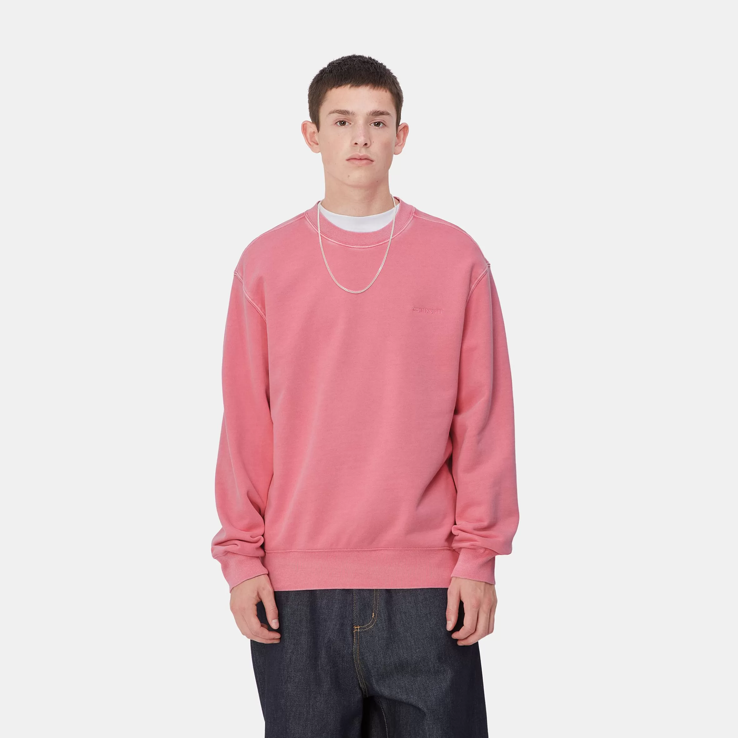 Carhartt WIP Sweats>Duster Script Sweat Charm Pink