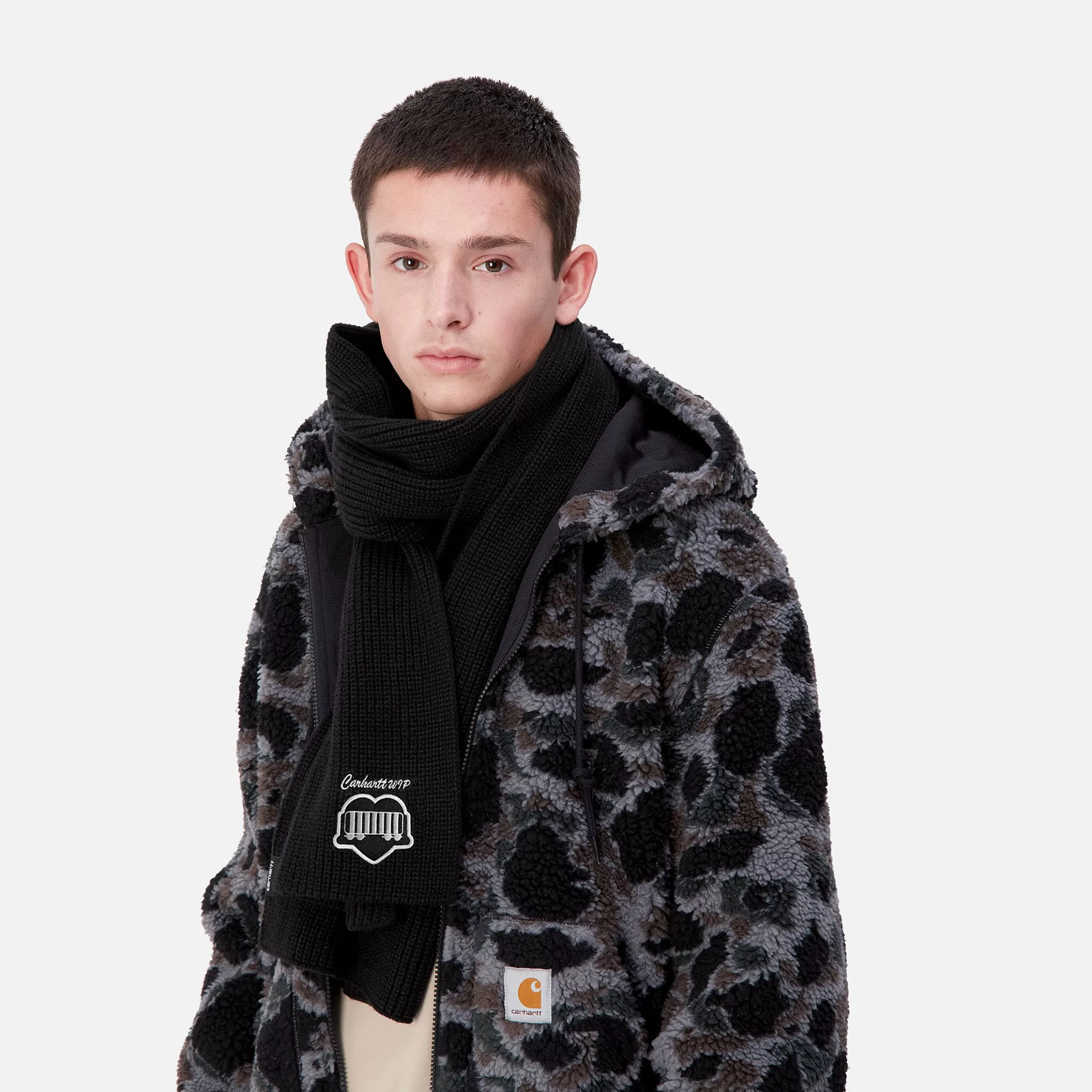 Carhartt WIP Accessoires | Accessoires>Heart Train Patch Scarf Black