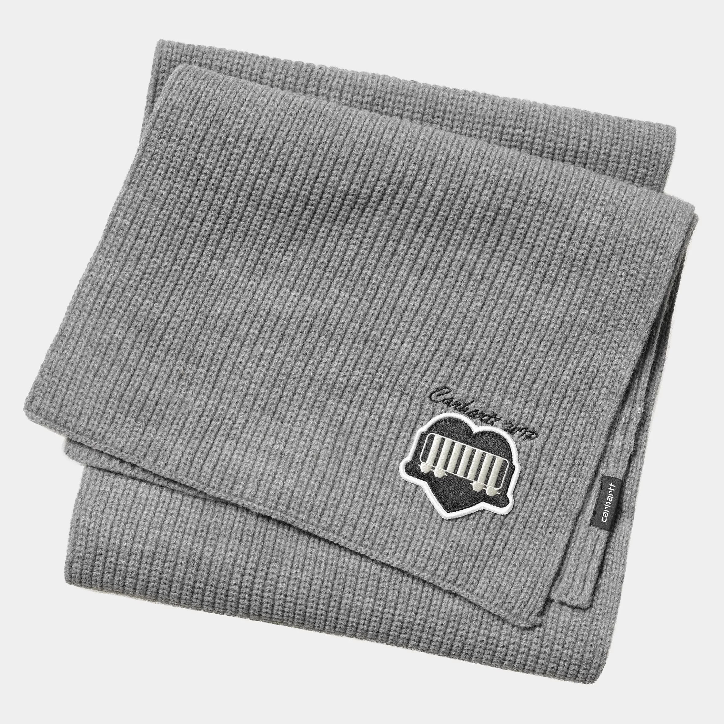 Carhartt WIP Accessoires | Accessoires>Heart Train Patch Scarf Grey Heather