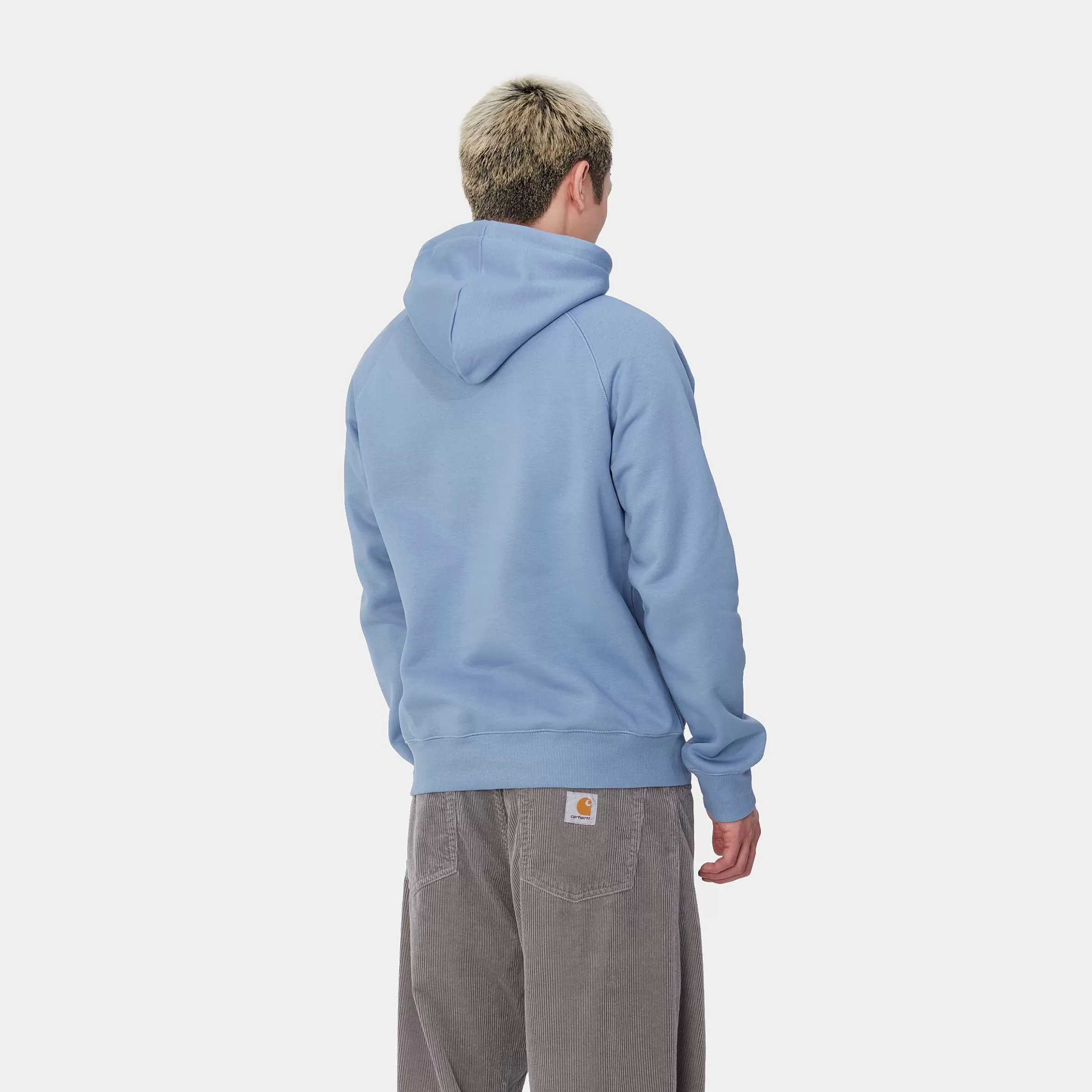 Carhartt WIP Sweats>Hooded Chase Sweatshirt Charm Blue / Gold