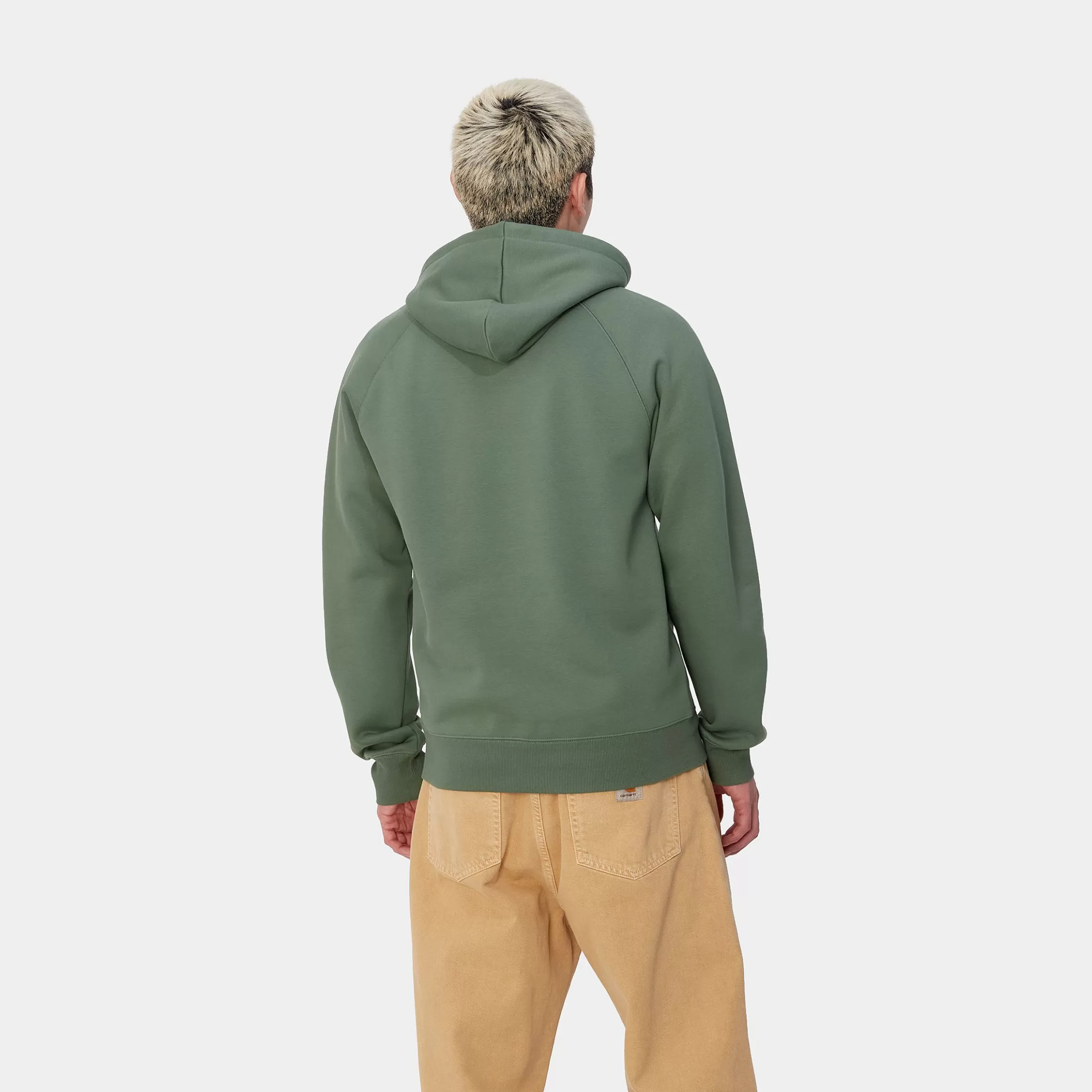 Carhartt WIP Sweats>Hooded Chase Sweatshirt Duck Green / Gold