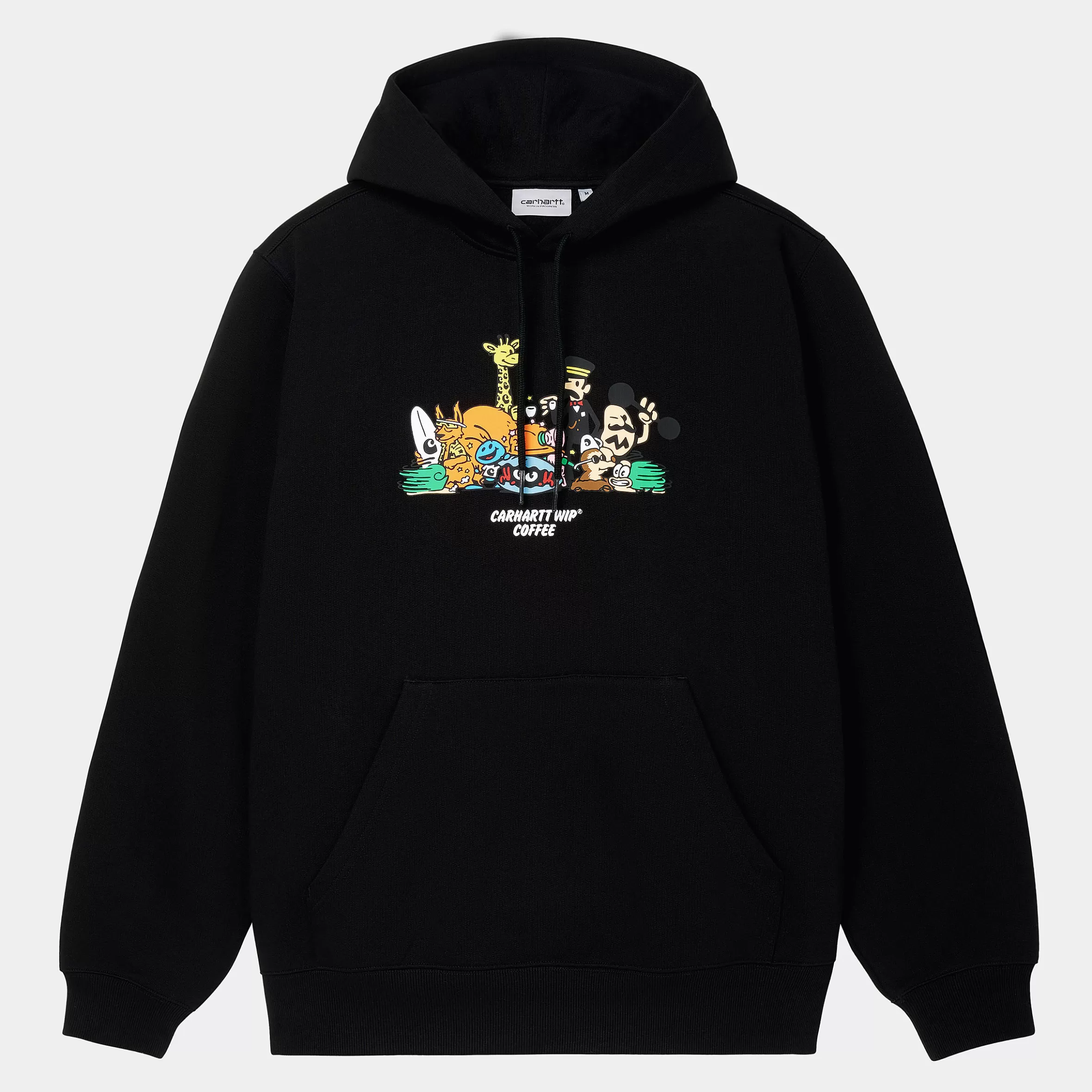 Carhartt WIP Sweats>Hooded Coffee Sweatshirt FW24 Black