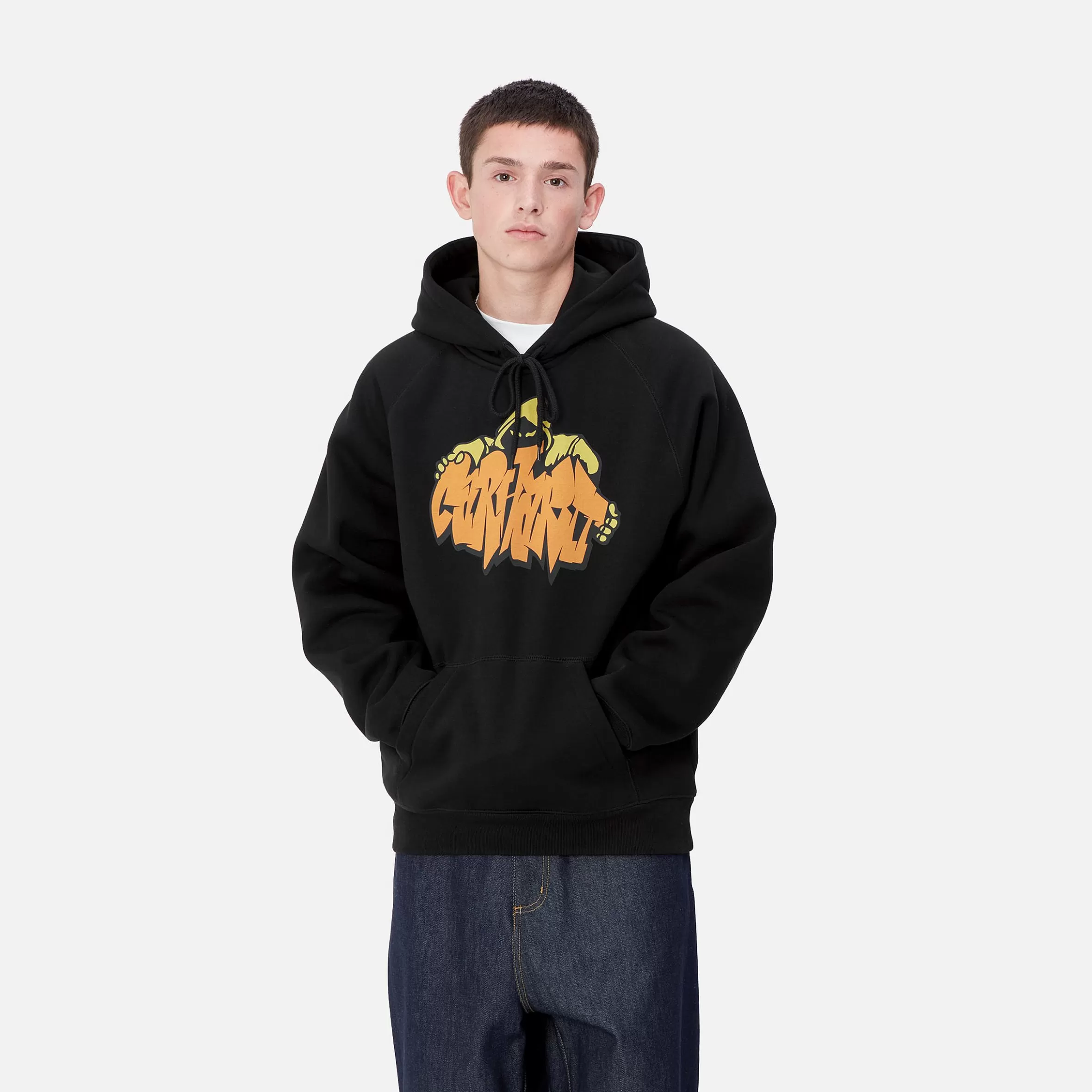 Carhartt WIP Sweats>Hooded Yute Sweat Black