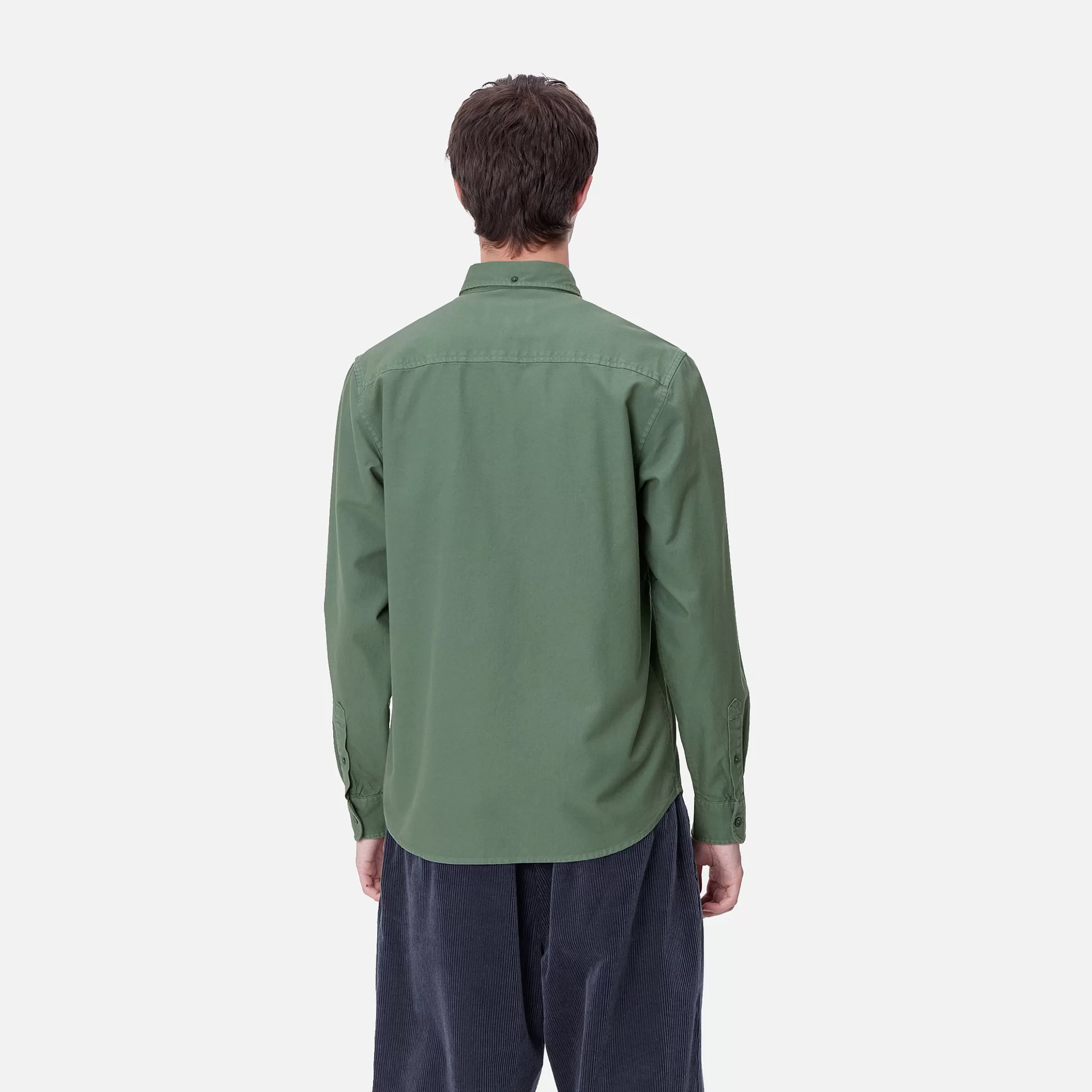 Carhartt WIP Hemden>L/S Bolton Shirt Duck Green