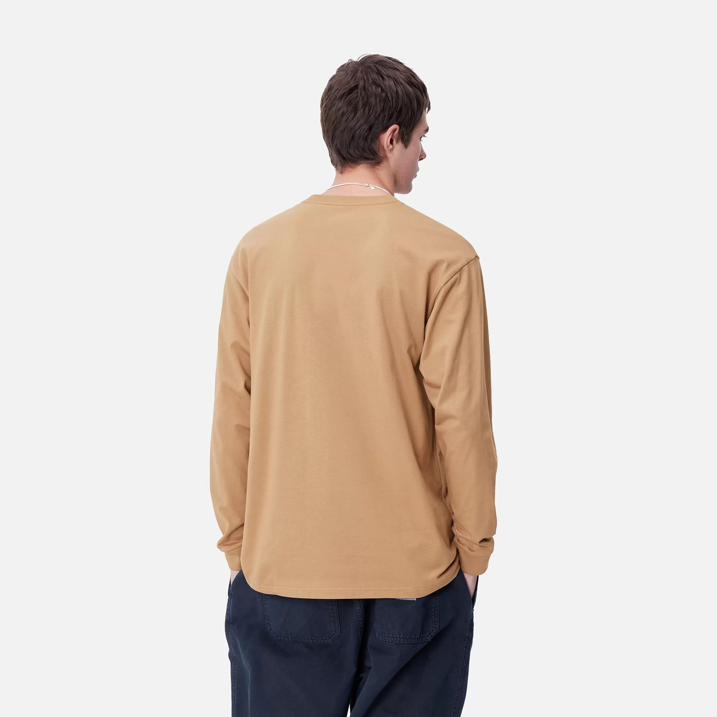 Carhartt WIP T-Shirts & Polos>L/S Chase T-Shirt Peanut / Gold