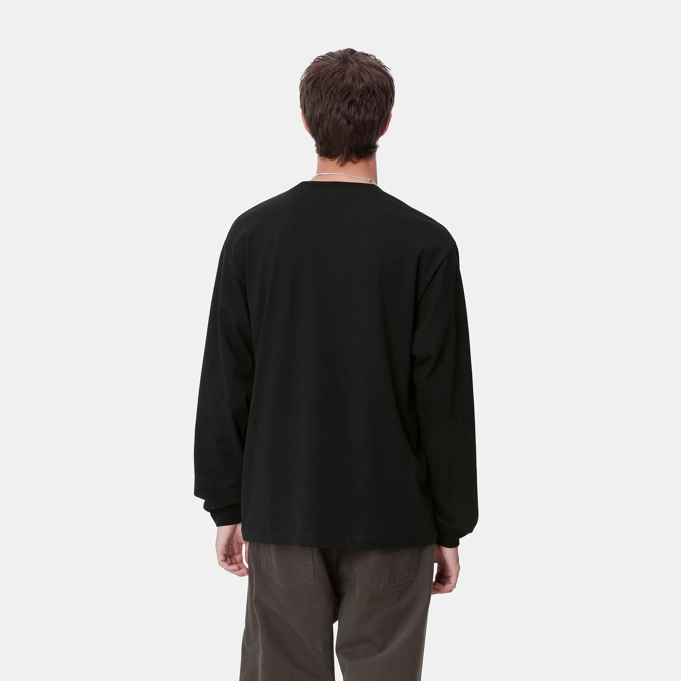 Carhartt WIP T-Shirts & Polos>L/S Drill Boy T-Shirt Black