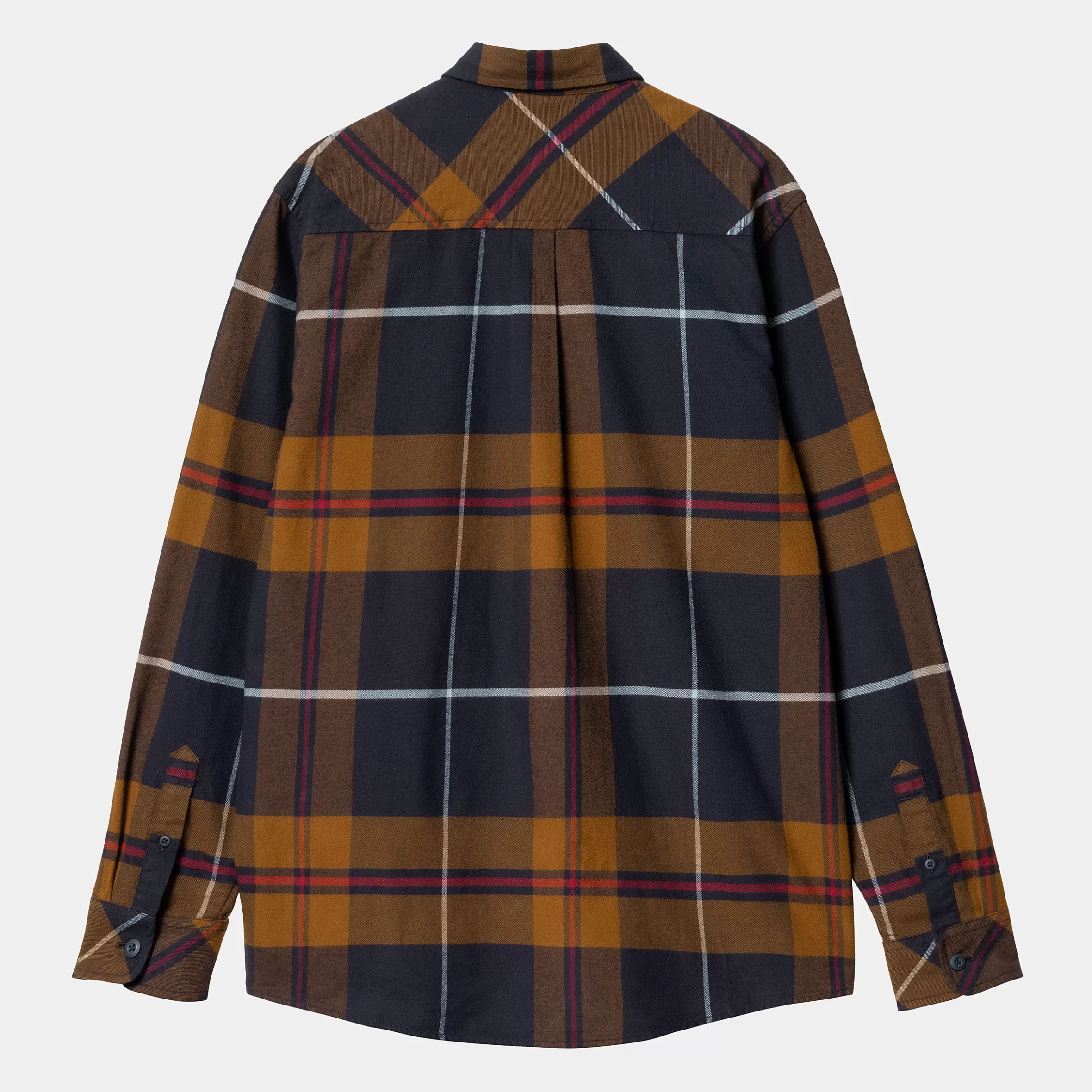 Carhartt WIP Hemden>L/S Garnett Shirt Garnett Check, Deep H Brown / Deep H Brown