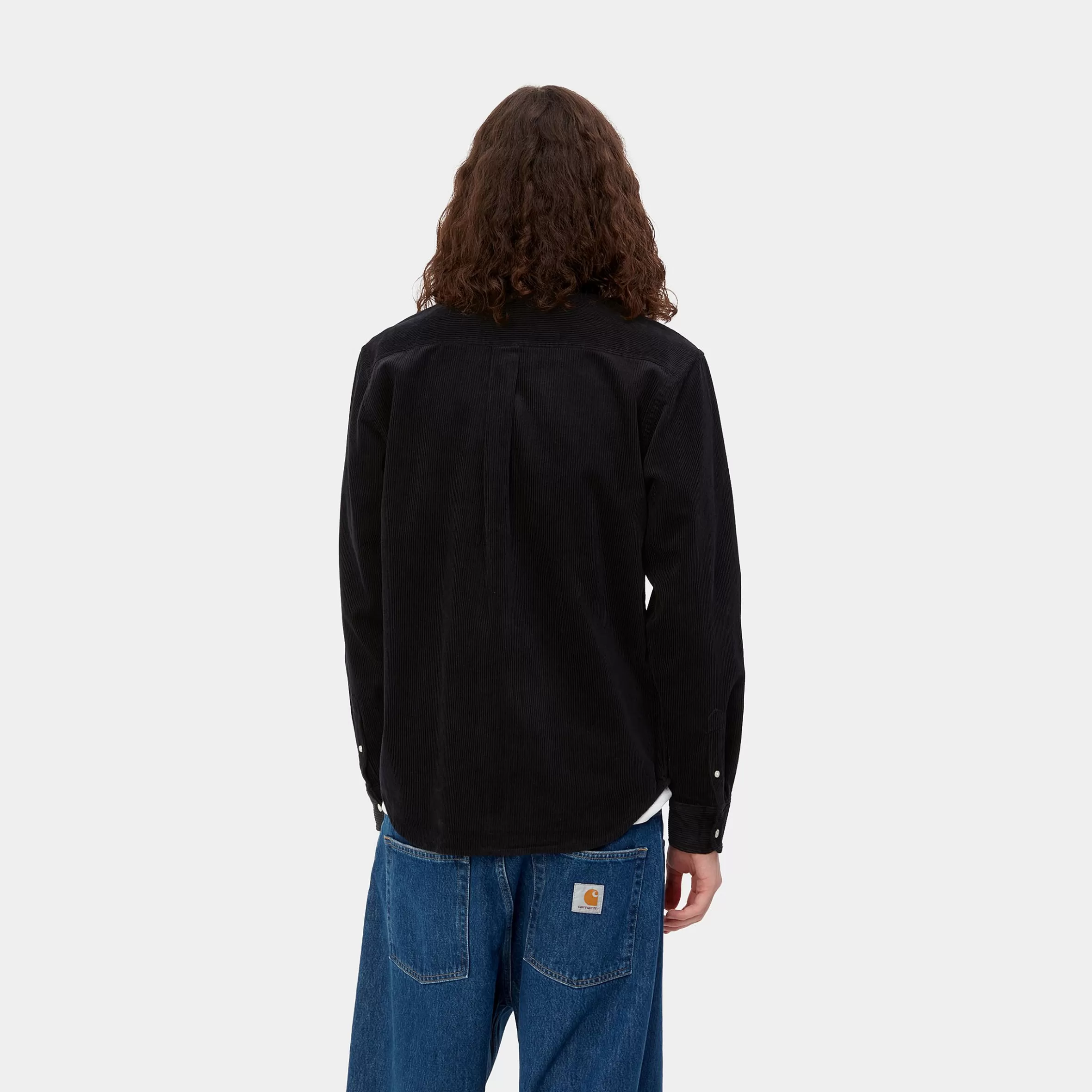 Carhartt WIP Hemden>L/S Madison Cord Shirt Black / Wax