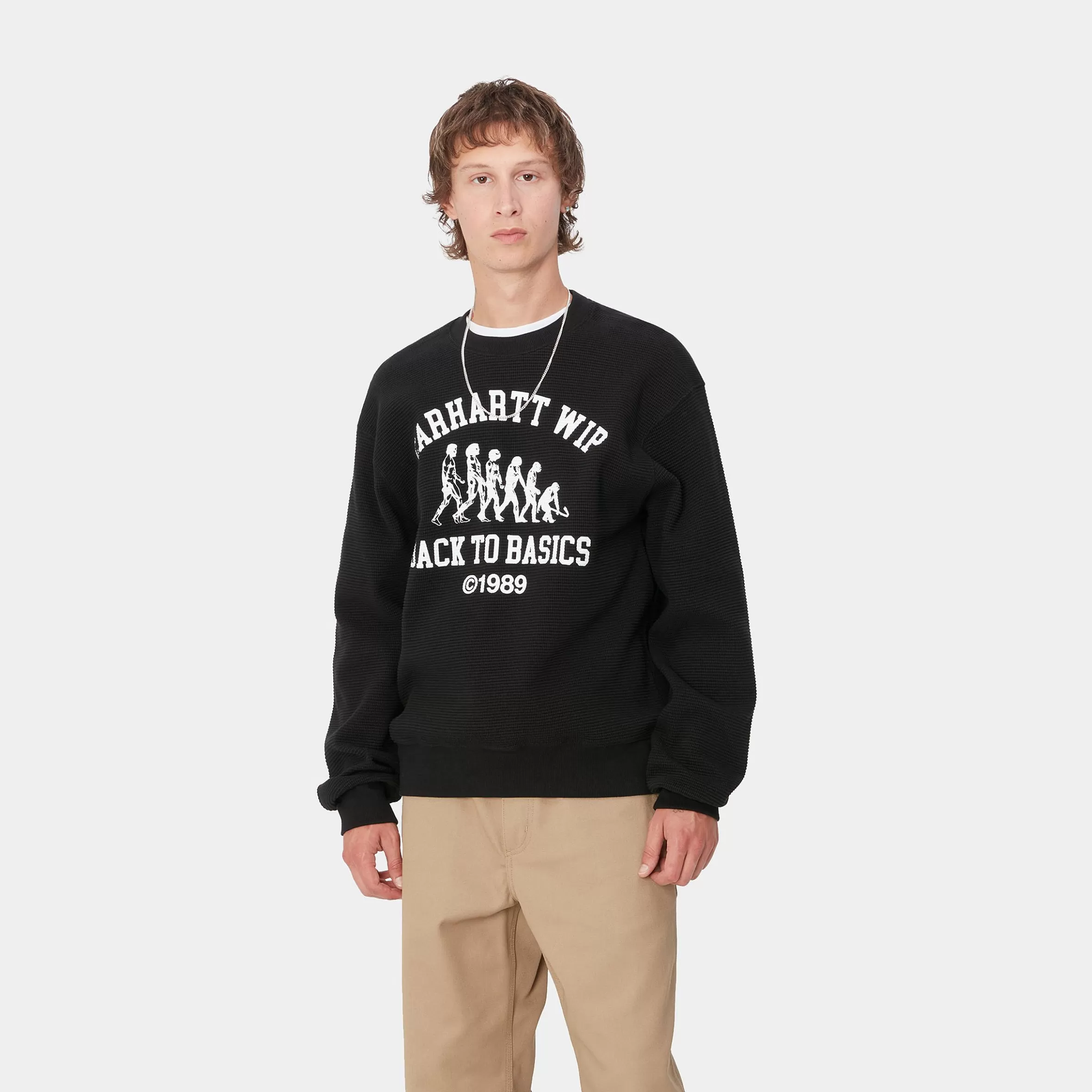 Carhartt WIP Sweats>Main Basics Sweat Black / White