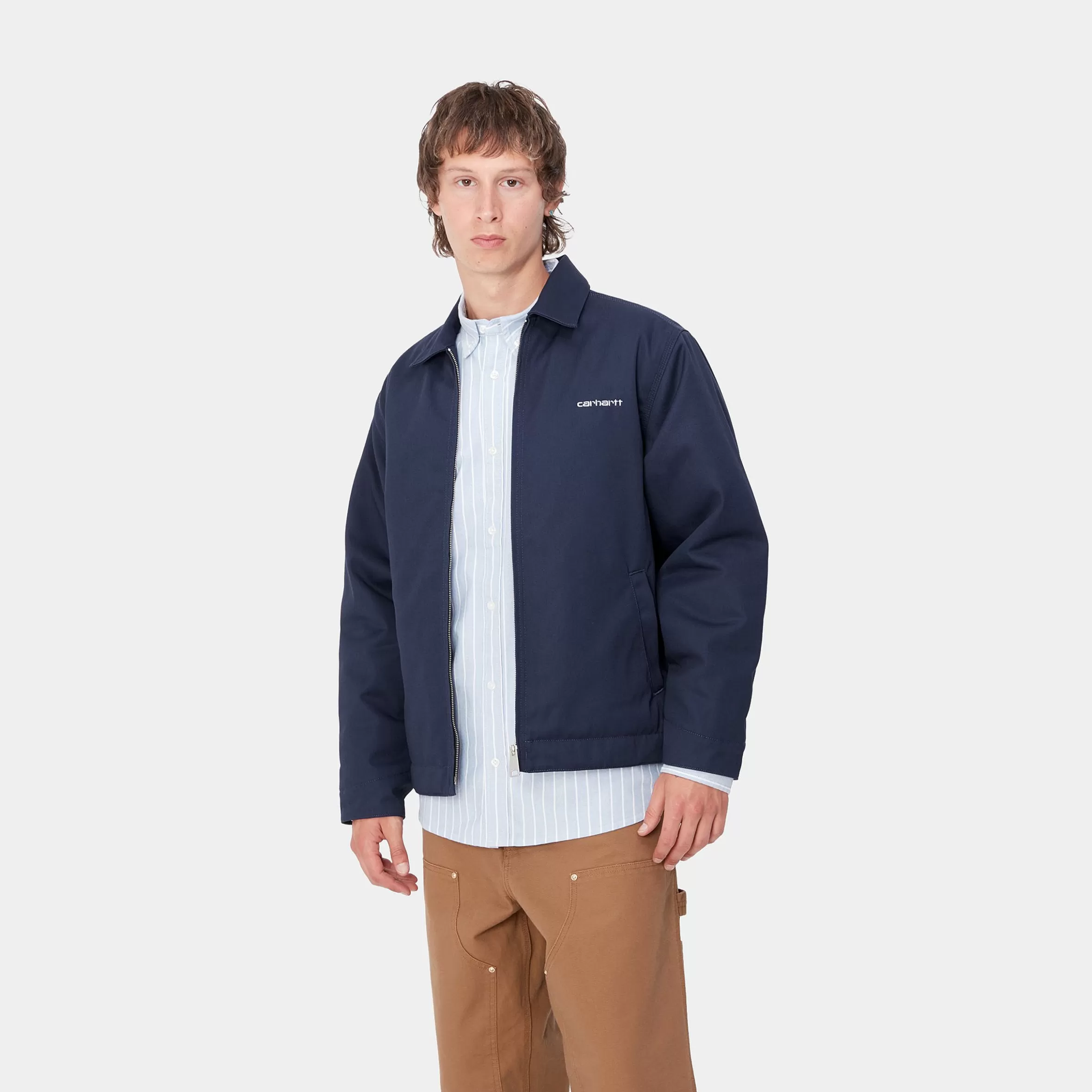 Carhartt WIP Jacken & Mäntel>Module Script Jacket Air Force Blue / White