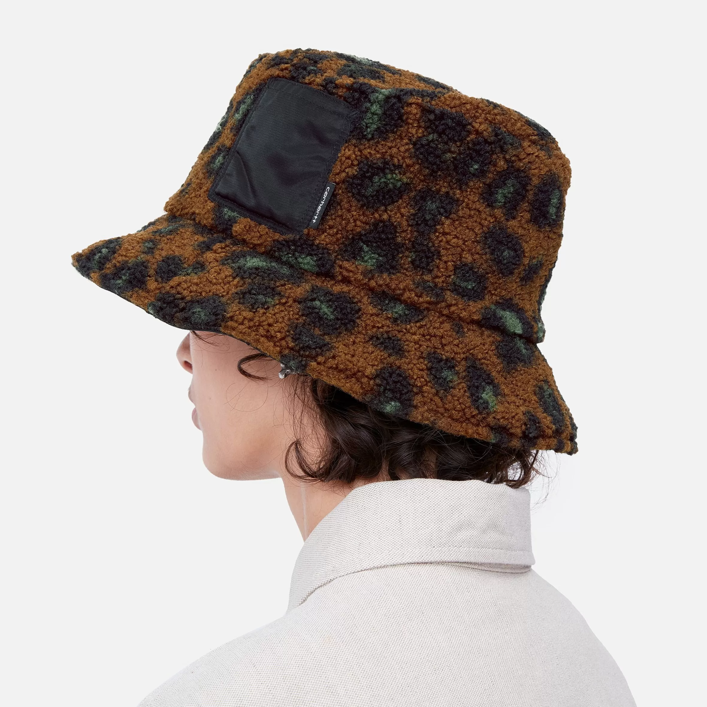 Carhartt WIP Accessoires | Accessoires>Orla Bucket Hat Camo Leo Jacquard, Tamarind / Black