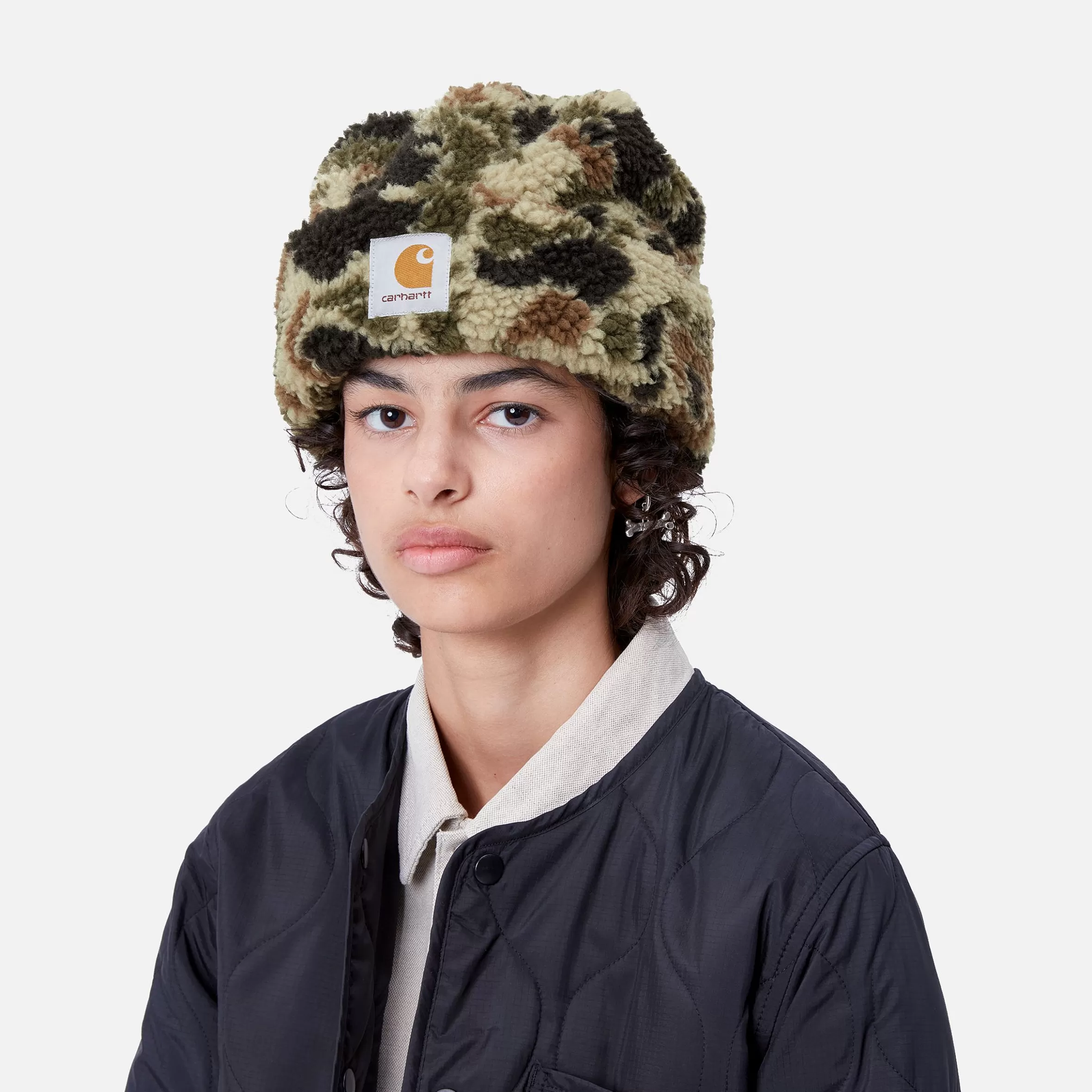 Carhartt WIP Accessoires | Mützen>Prentis Beanie Camo Duck Jacquard, Green