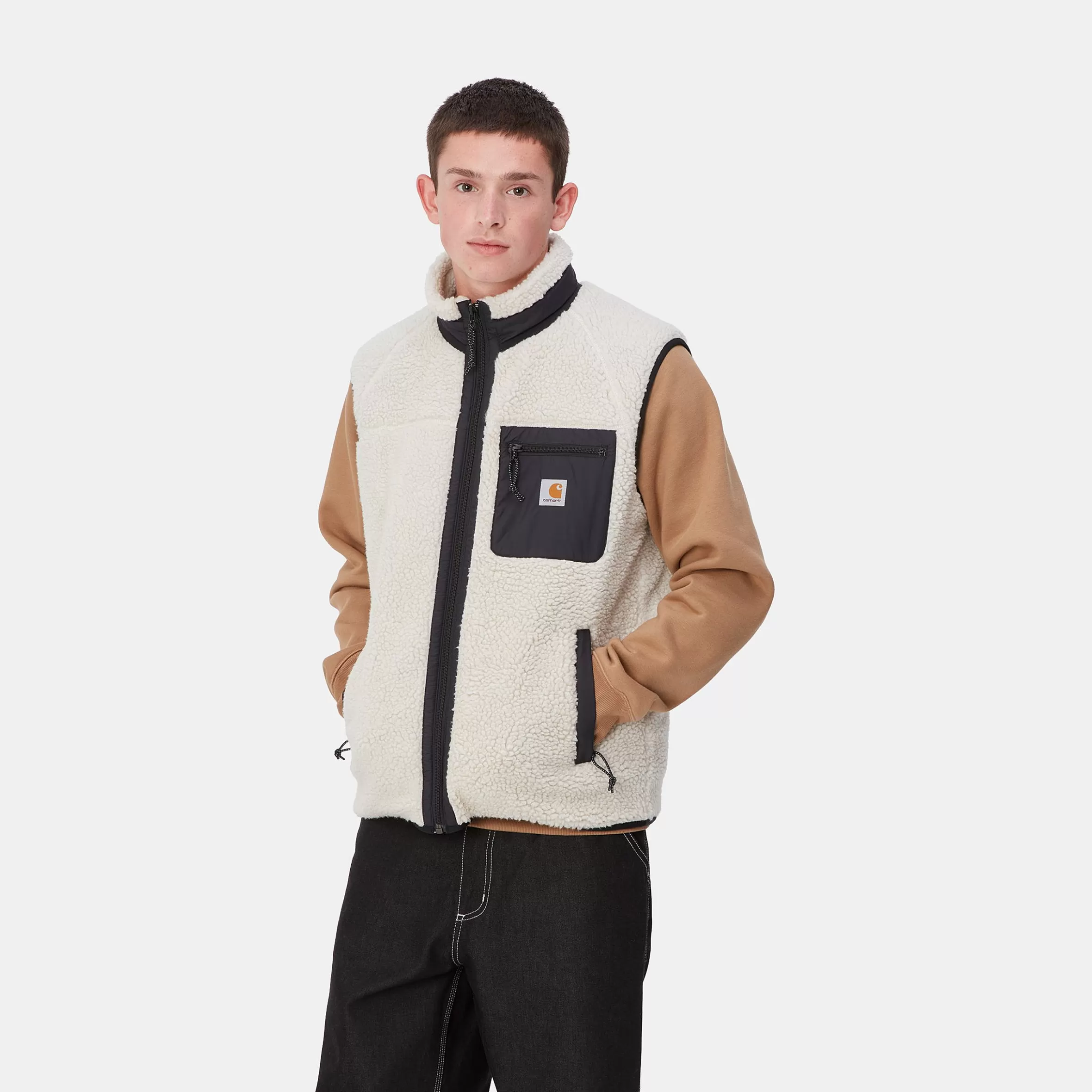 Carhartt WIP Jacken & Mäntel>Prentis Vest Liner Moonbeam / Black