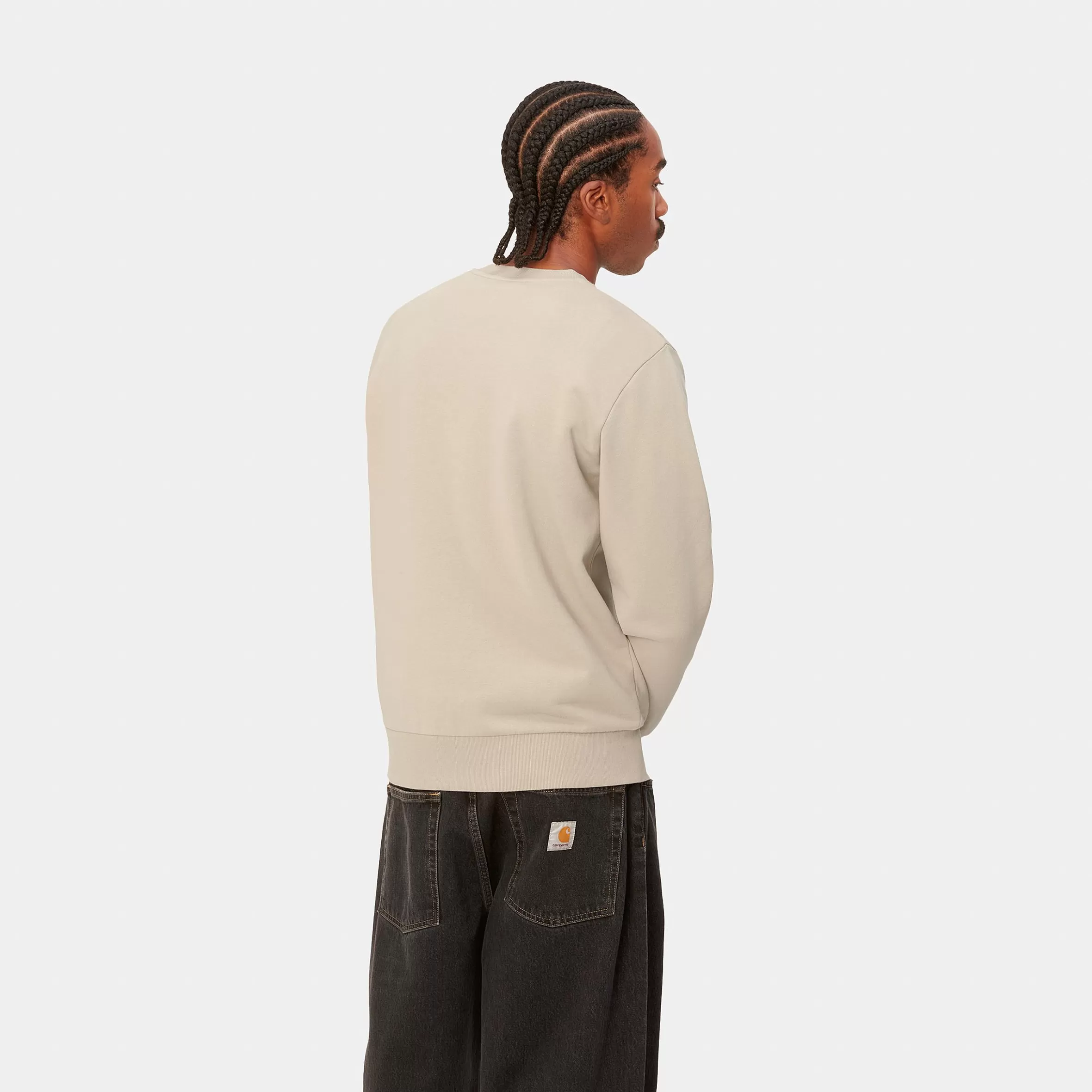 Carhartt WIP Sweats>Script Embroidery Sweat Wall / Black