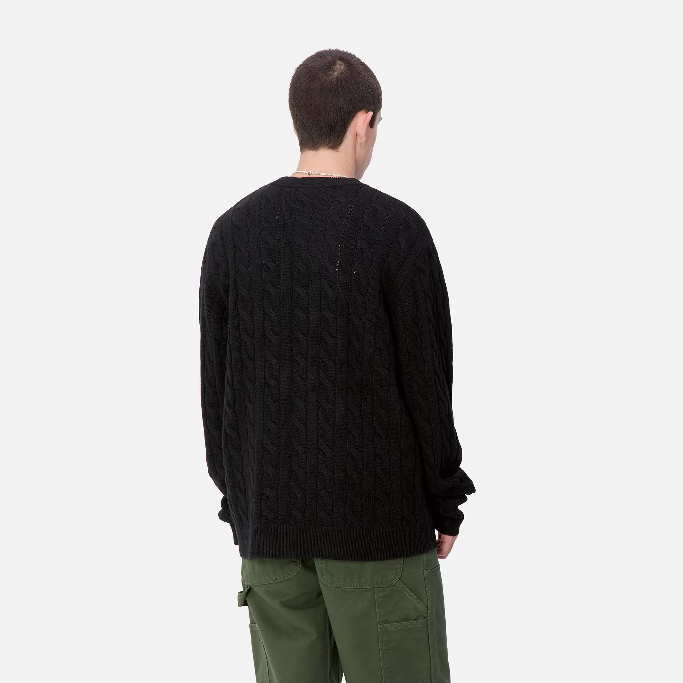 Carhartt WIP Strick>Signature Sweater Black / Wax