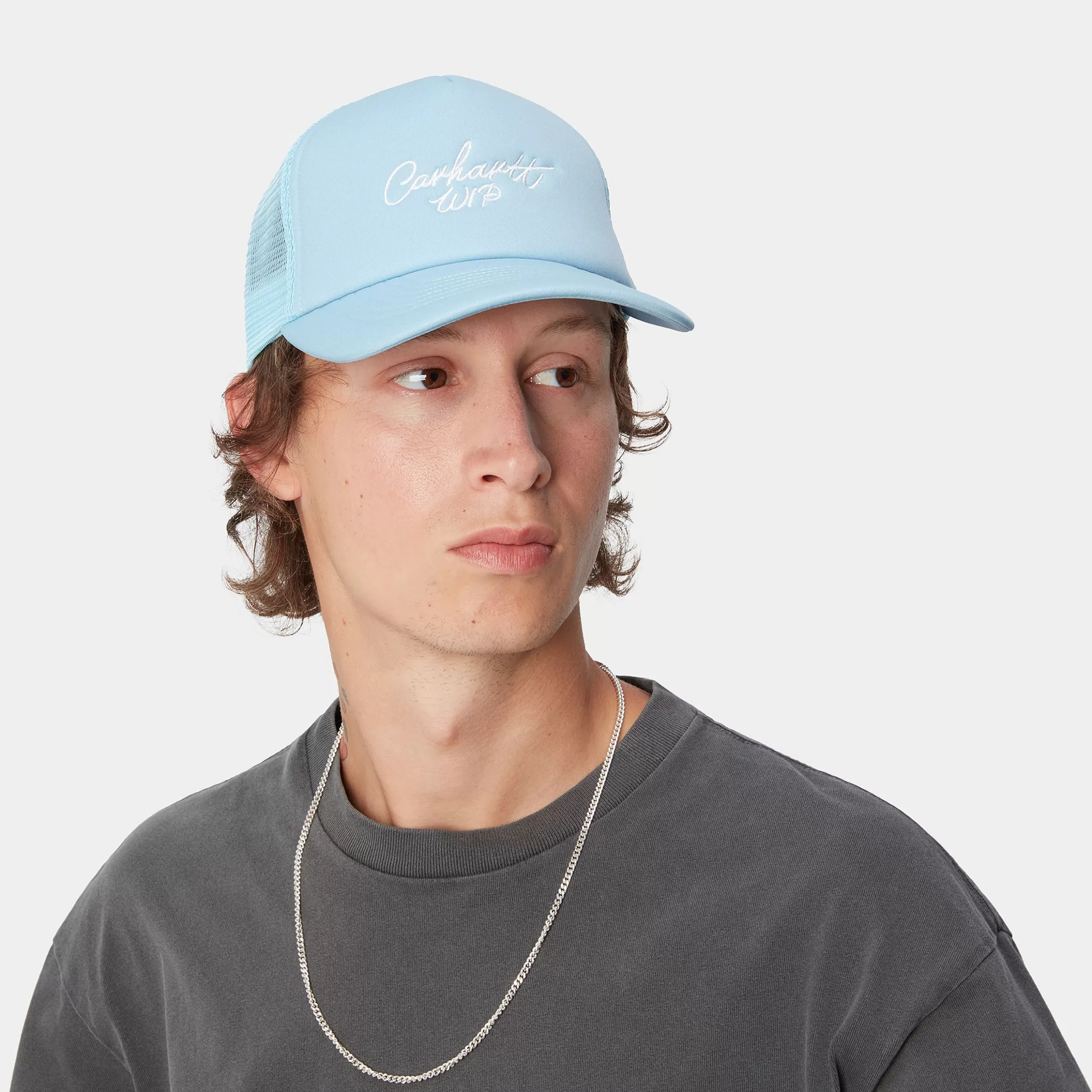 Carhartt WIP Accessoires | Accessoires>Signature Trucker Cap Misty Sky / White