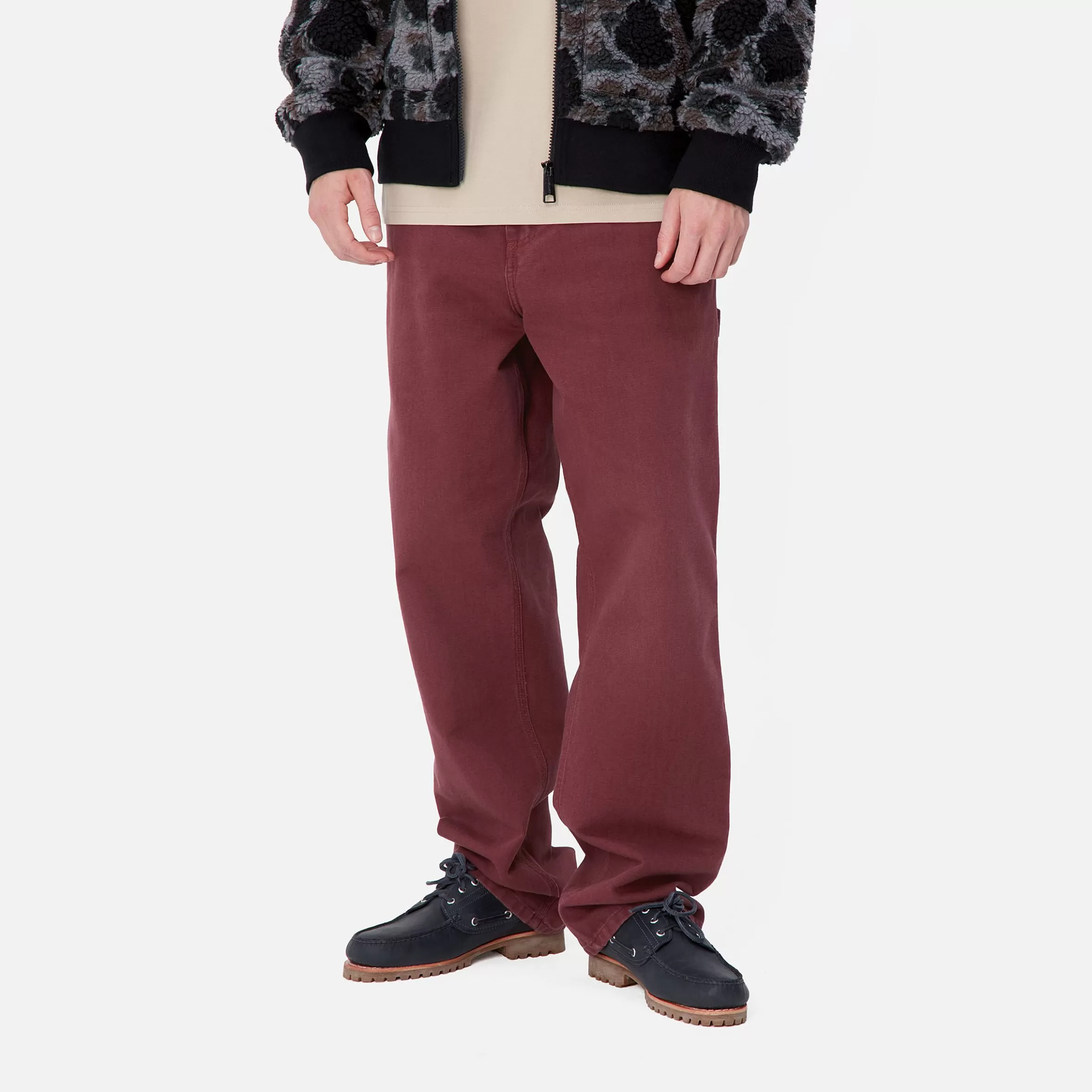 Carhartt WIP Hosen>Single Knee Pant Malbec