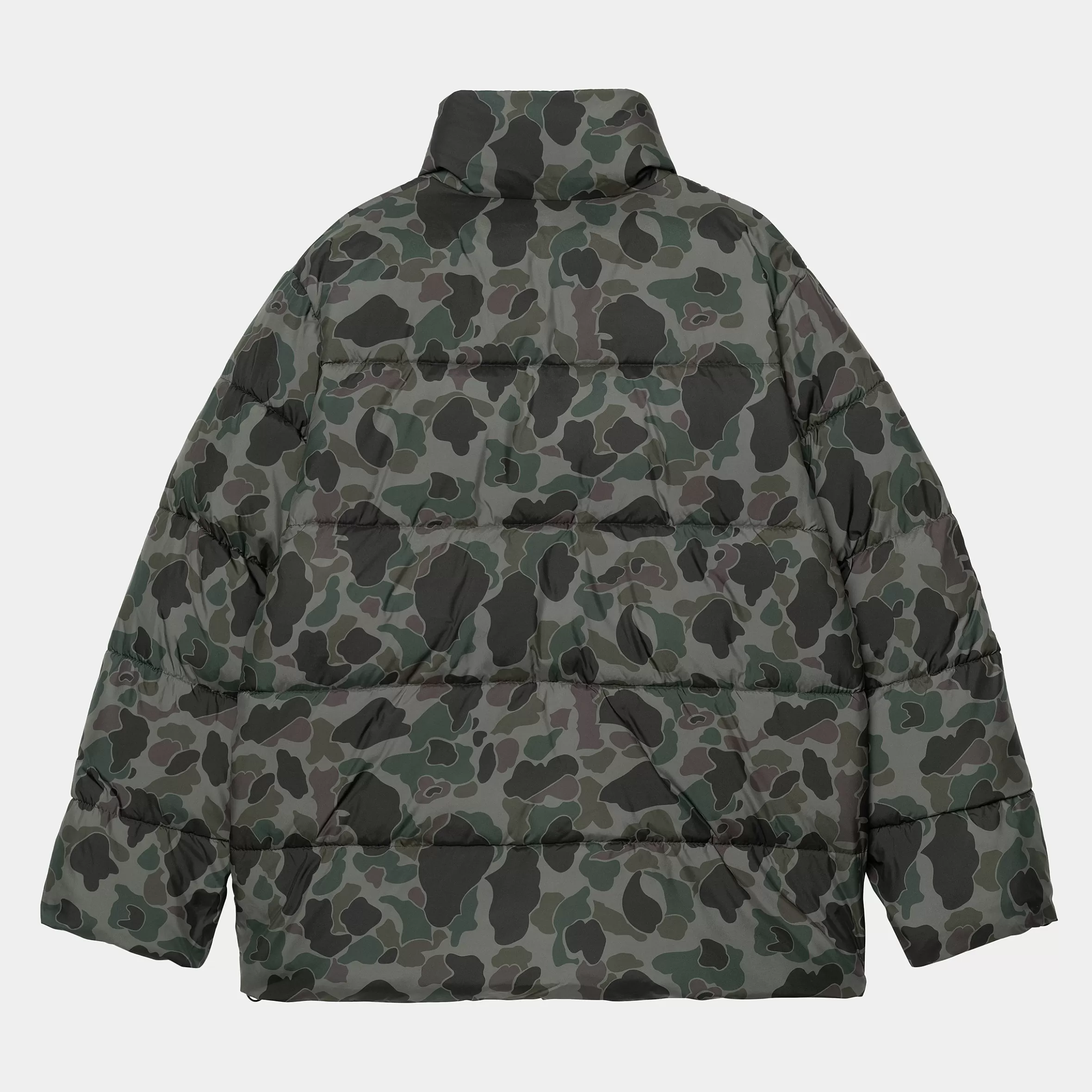 Carhartt WIP Jacken & Mäntel>Springfield Jacket Camo Duck, Grey / Hamilton Brown