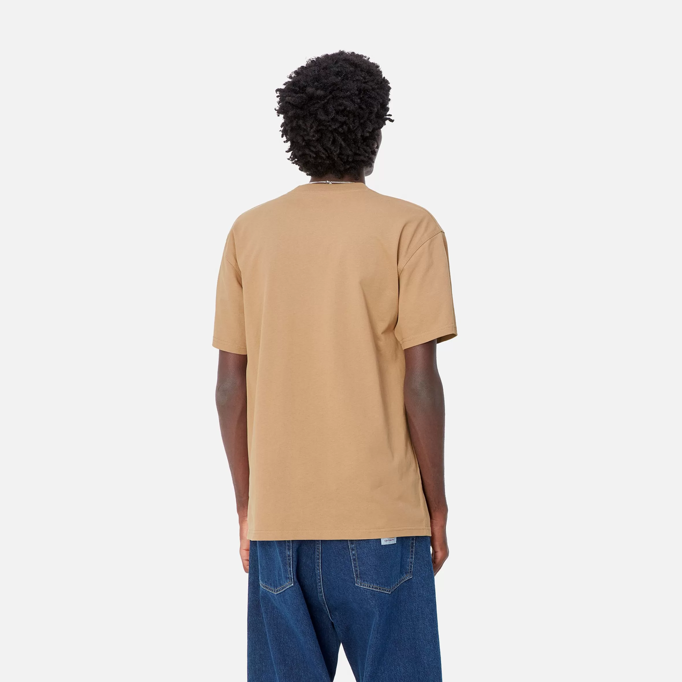 Carhartt WIP T-Shirts & Polos>S/S American Script T-Shirt Peanut