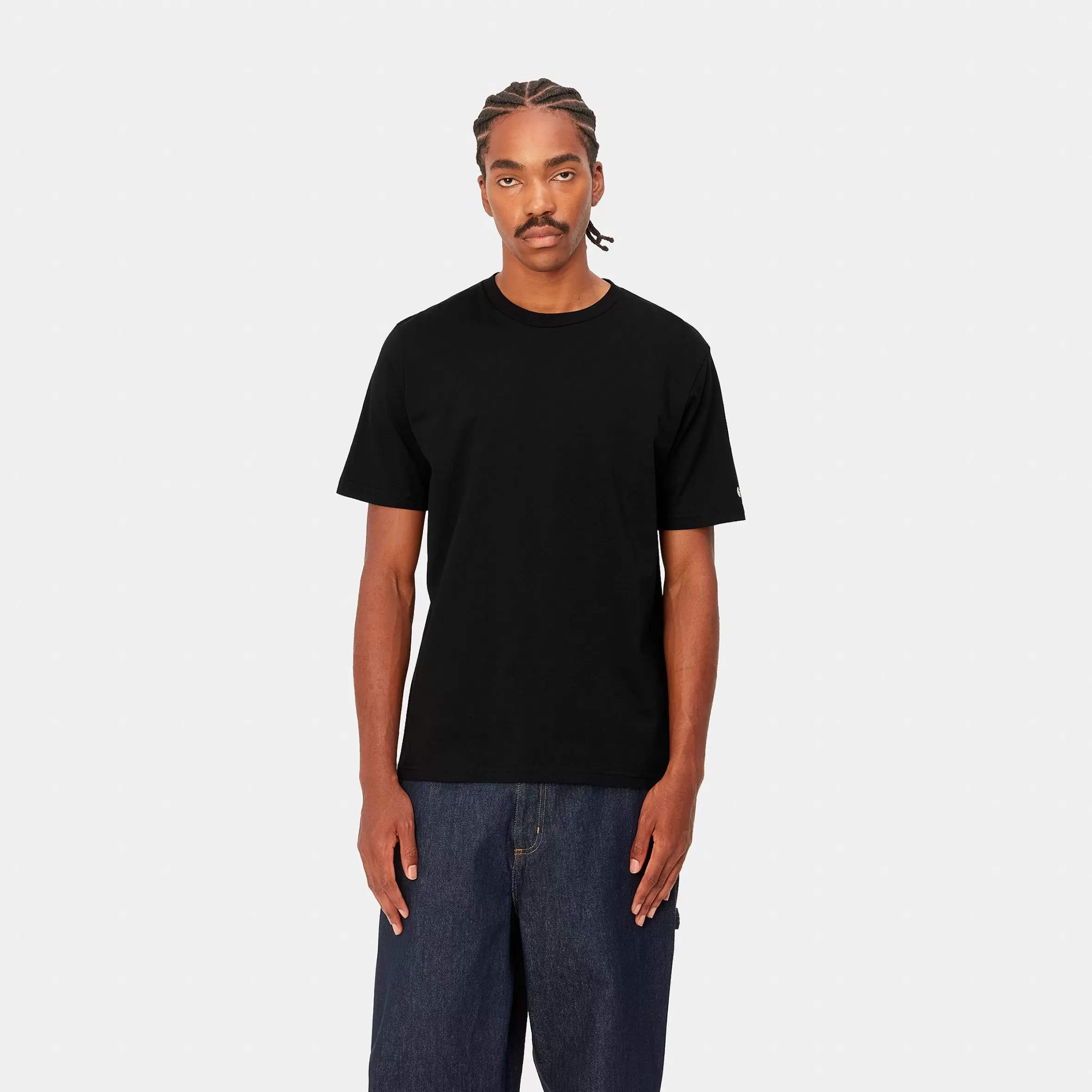 Carhartt WIP T-Shirts & Polos>S/S Base T-Shirt Black / White