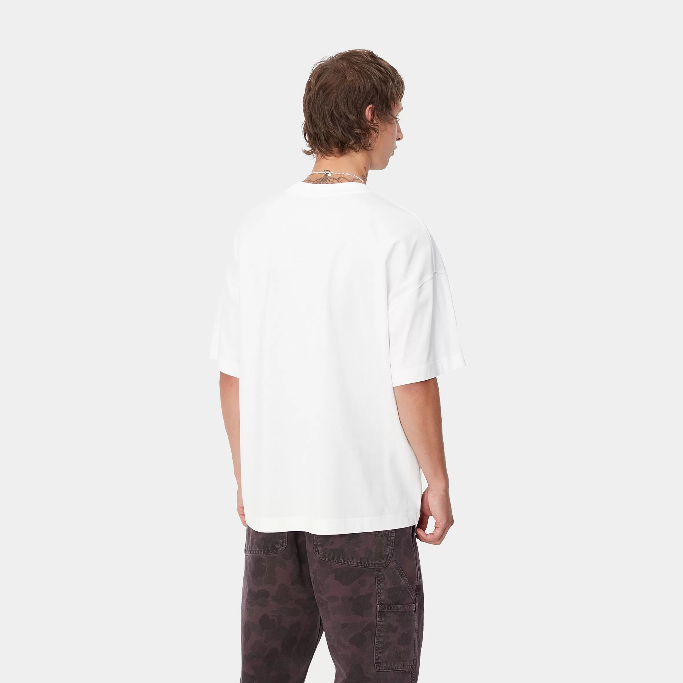 Carhartt WIP T-Shirts & Polos>S/S Body Of Work T-Shirt White / Black