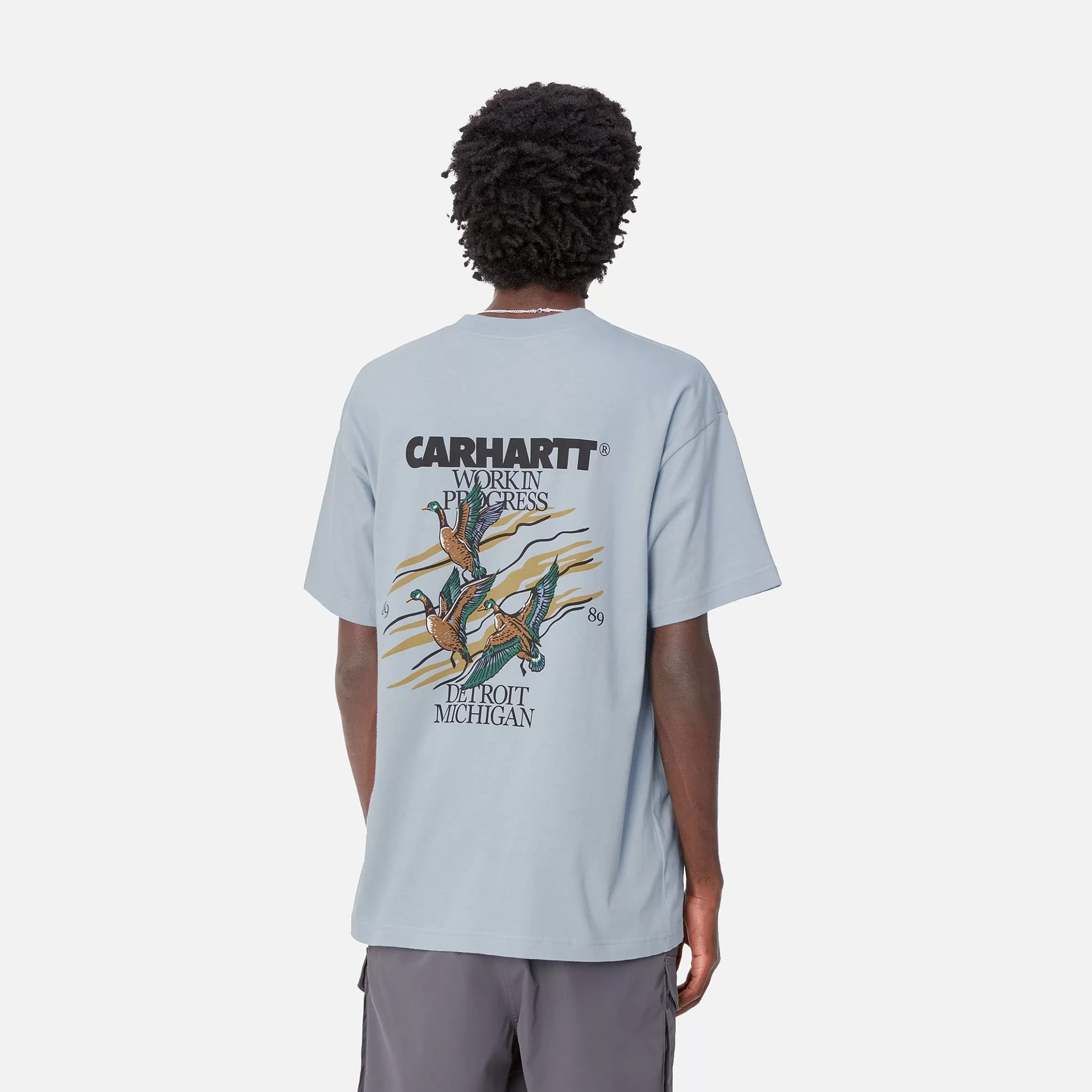 Carhartt WIP T-Shirts & Polos>S/S Ducks T-Shirt Misty Sky