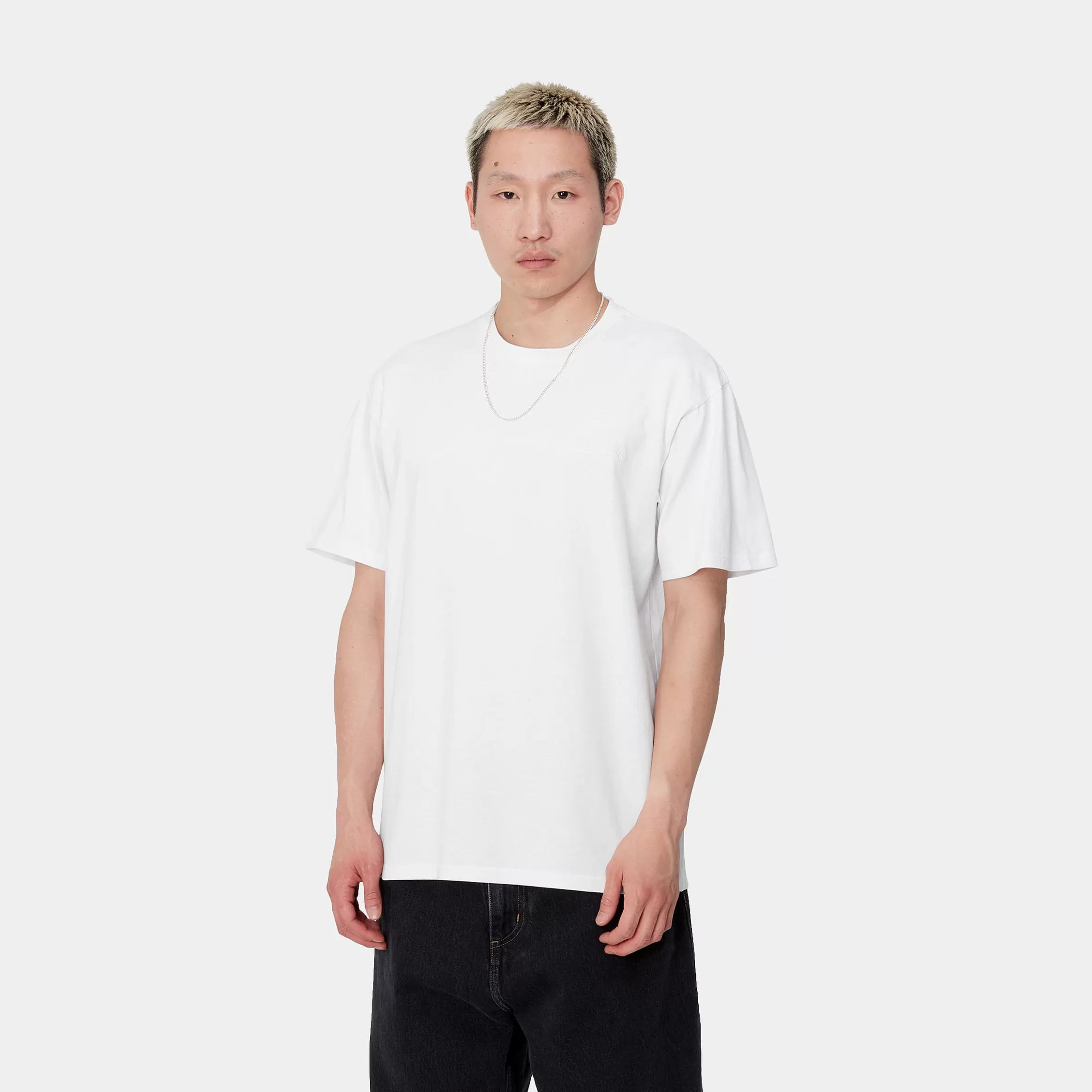 Carhartt WIP T-Shirts & Polos>S/S Duster Script T-Shirt White