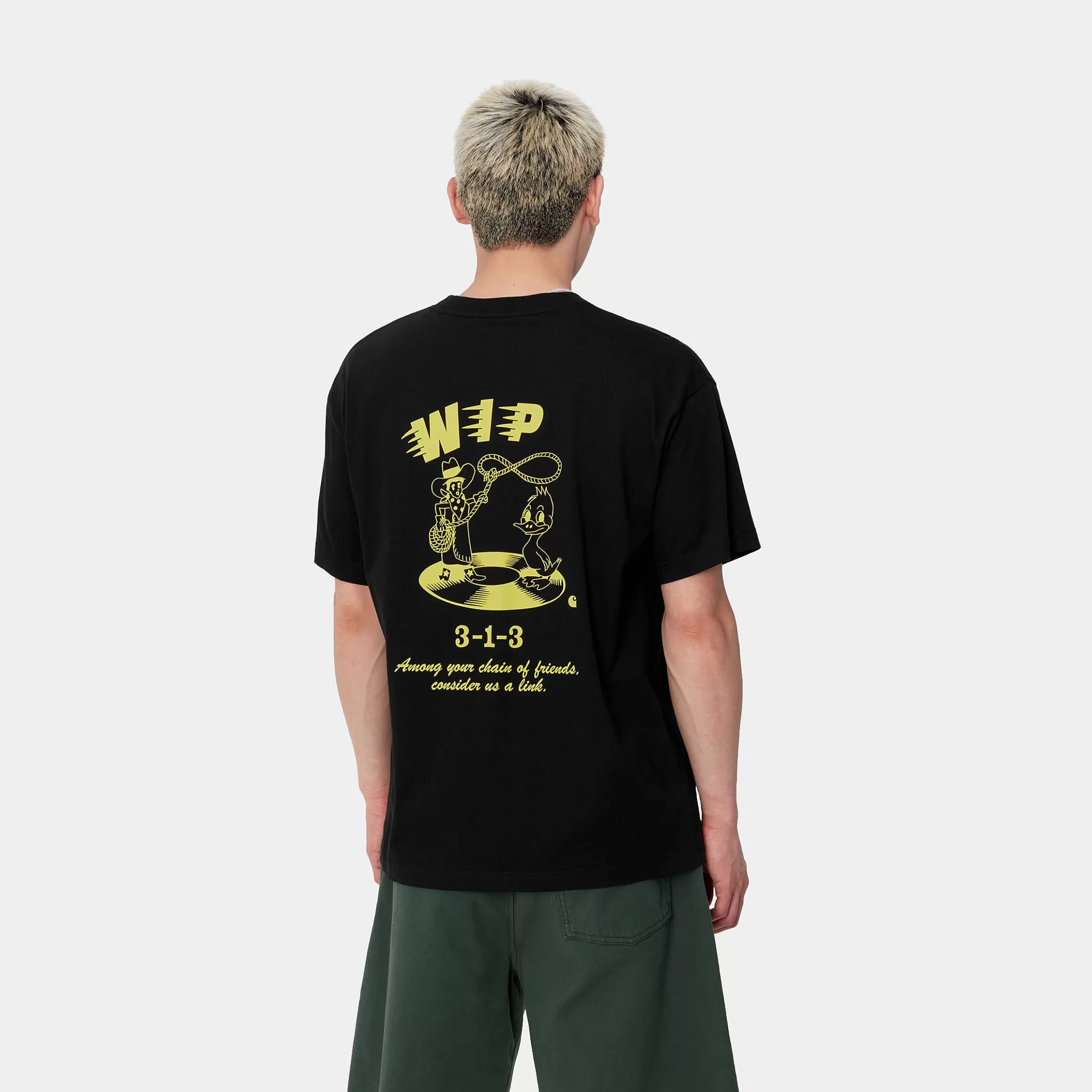 Carhartt WIP T-Shirts & Polos>S/S Friendship T-Shirt Black / Yellow