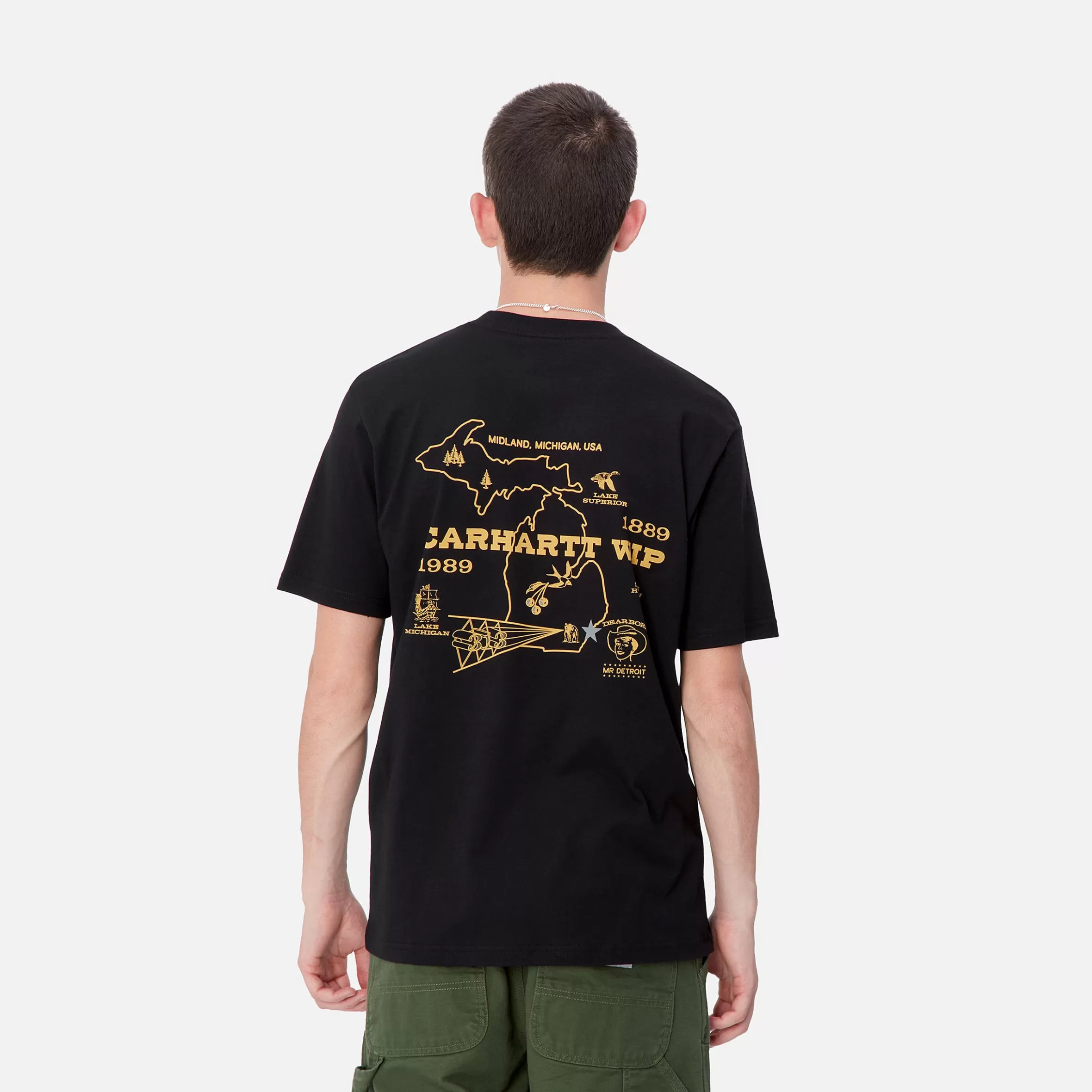 Carhartt WIP T-Shirts & Polos>S/S Home State T-Shirt Black