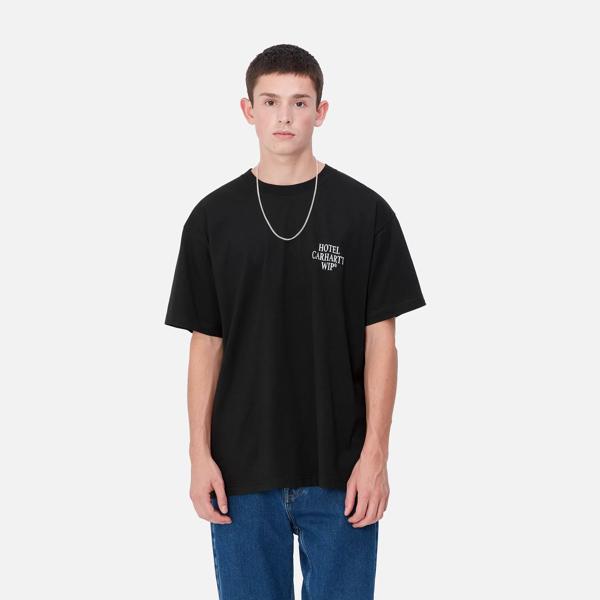 Carhartt WIP T-Shirts & Polos>S/S Hotel Keys T-Shirt Black / White