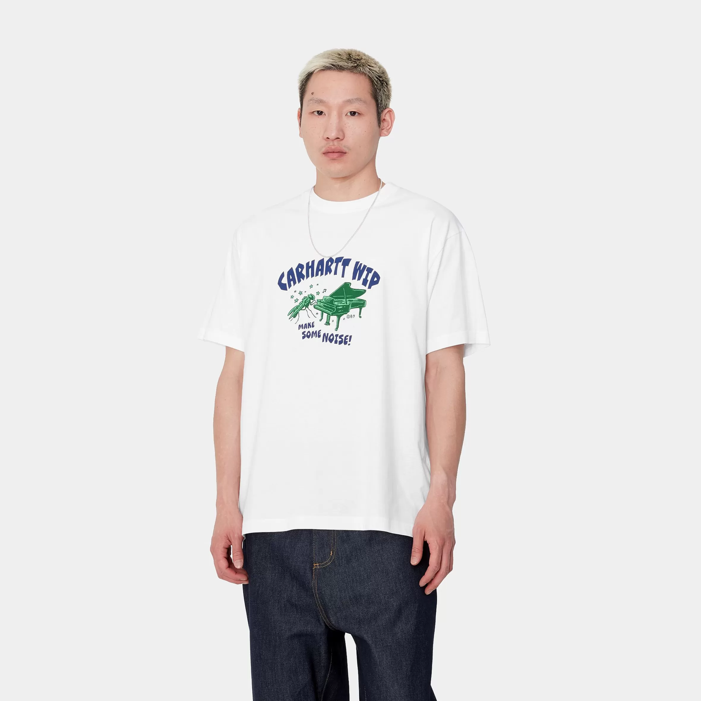 Carhartt WIP T-Shirts & Polos>S/S Noisy T-Shirt White