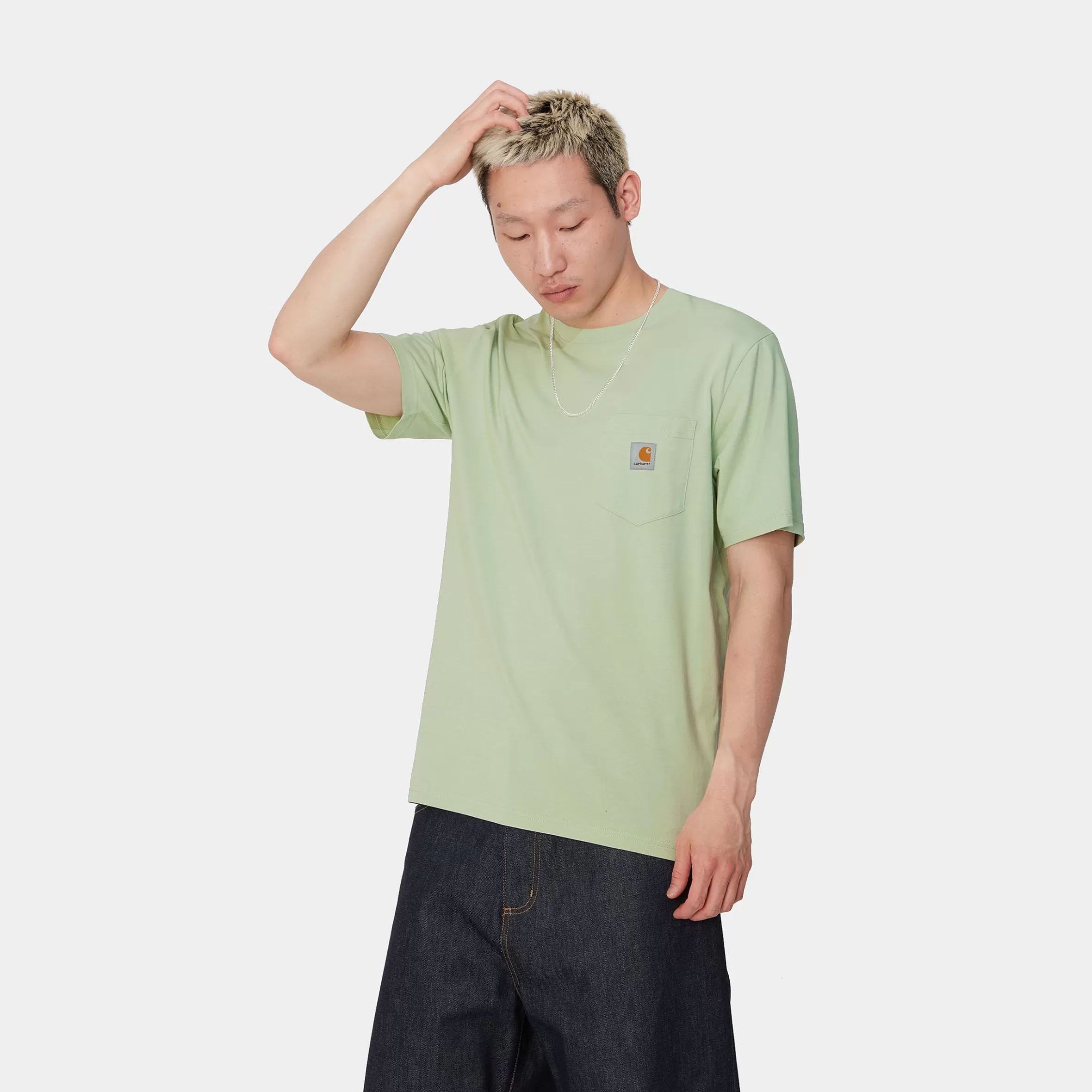 Carhartt WIP T-Shirts & Polos>S/S Pocket T-Shirt Charm Green