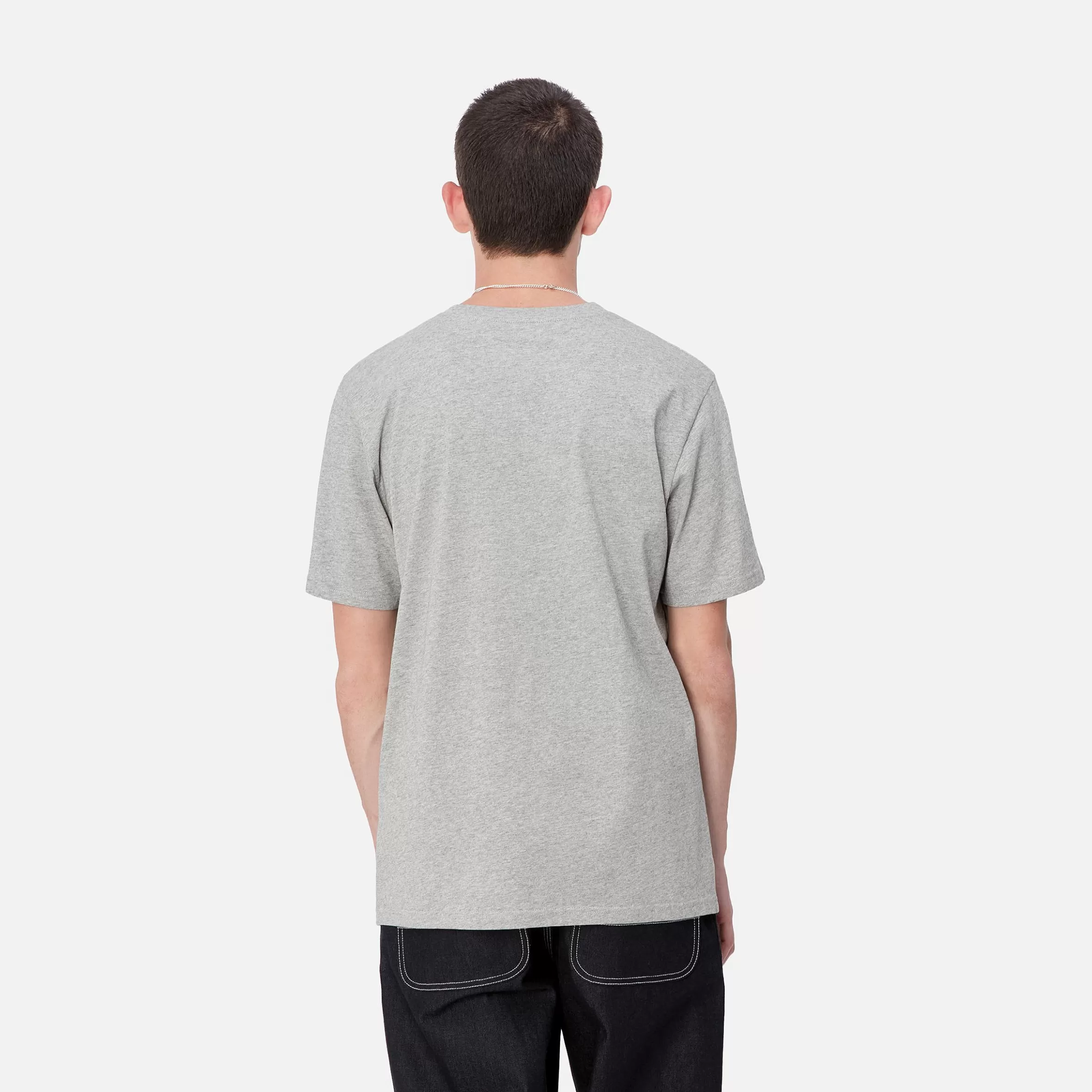 Carhartt WIP T-Shirts & Polos>S/S Pocket T-Shirt Grey Heather