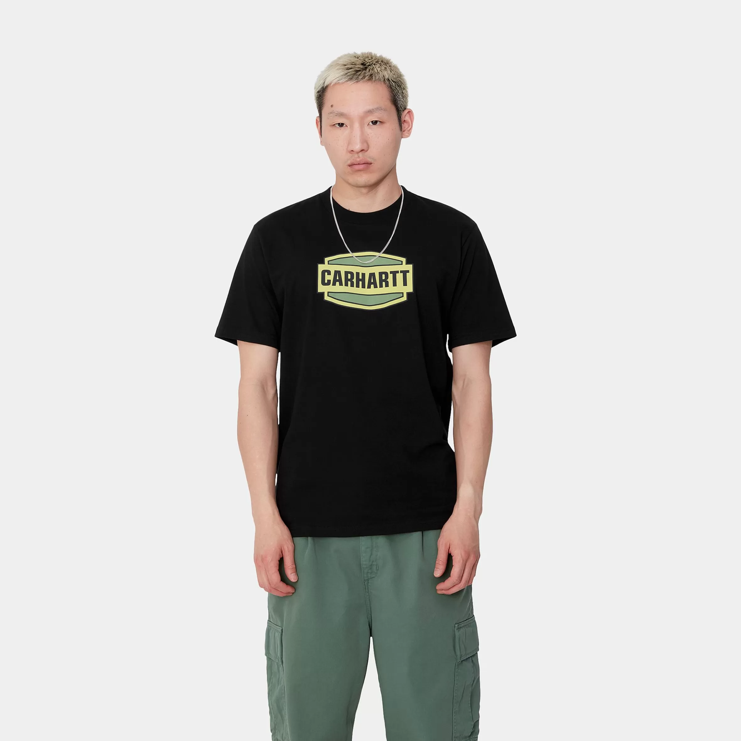 Carhartt WIP T-Shirts & Polos>S/S Press Script T-Shirt Black