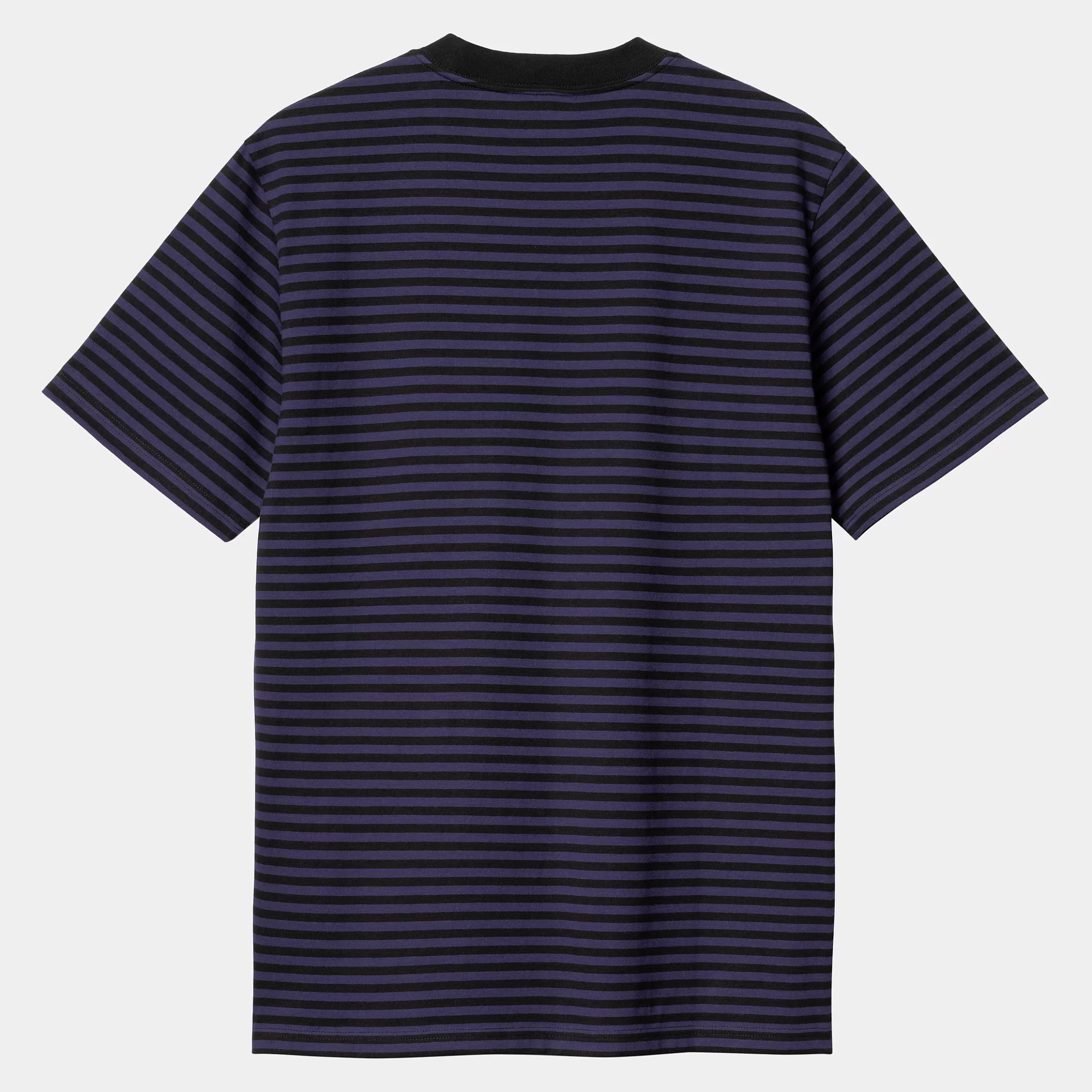 Carhartt WIP T-Shirts & Polos>S/S Verner Pocket T-Shirt Verner Stripe, Black / Aura