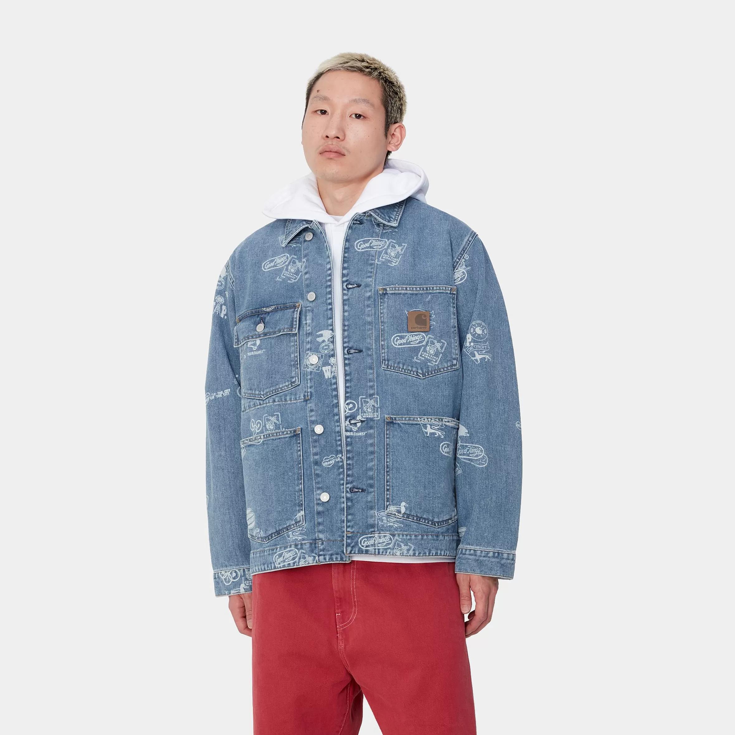 Carhartt WIP Jacken & Mäntel | Denim>Stamp Jacket Stamp Print, Blue