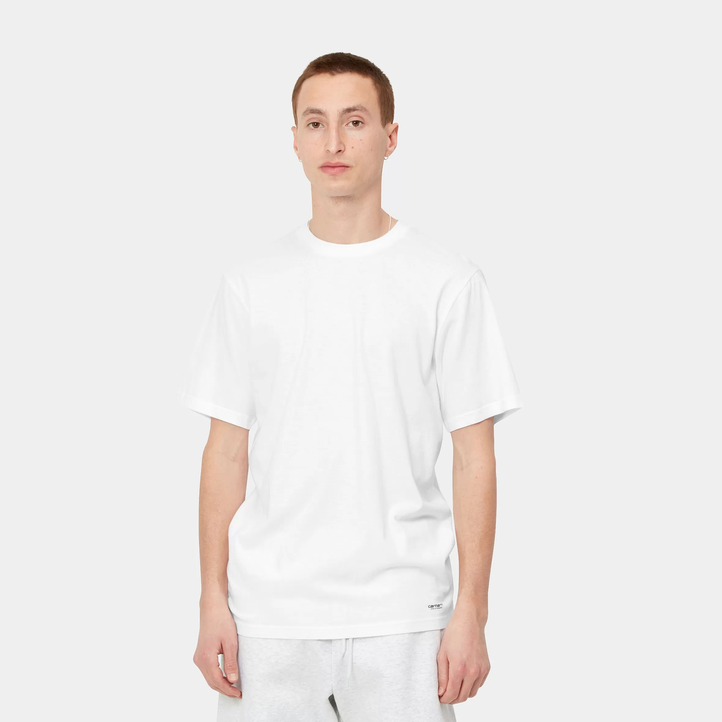 Carhartt WIP Unterwäsche>Standard Crew Neck T-Shirt White + White