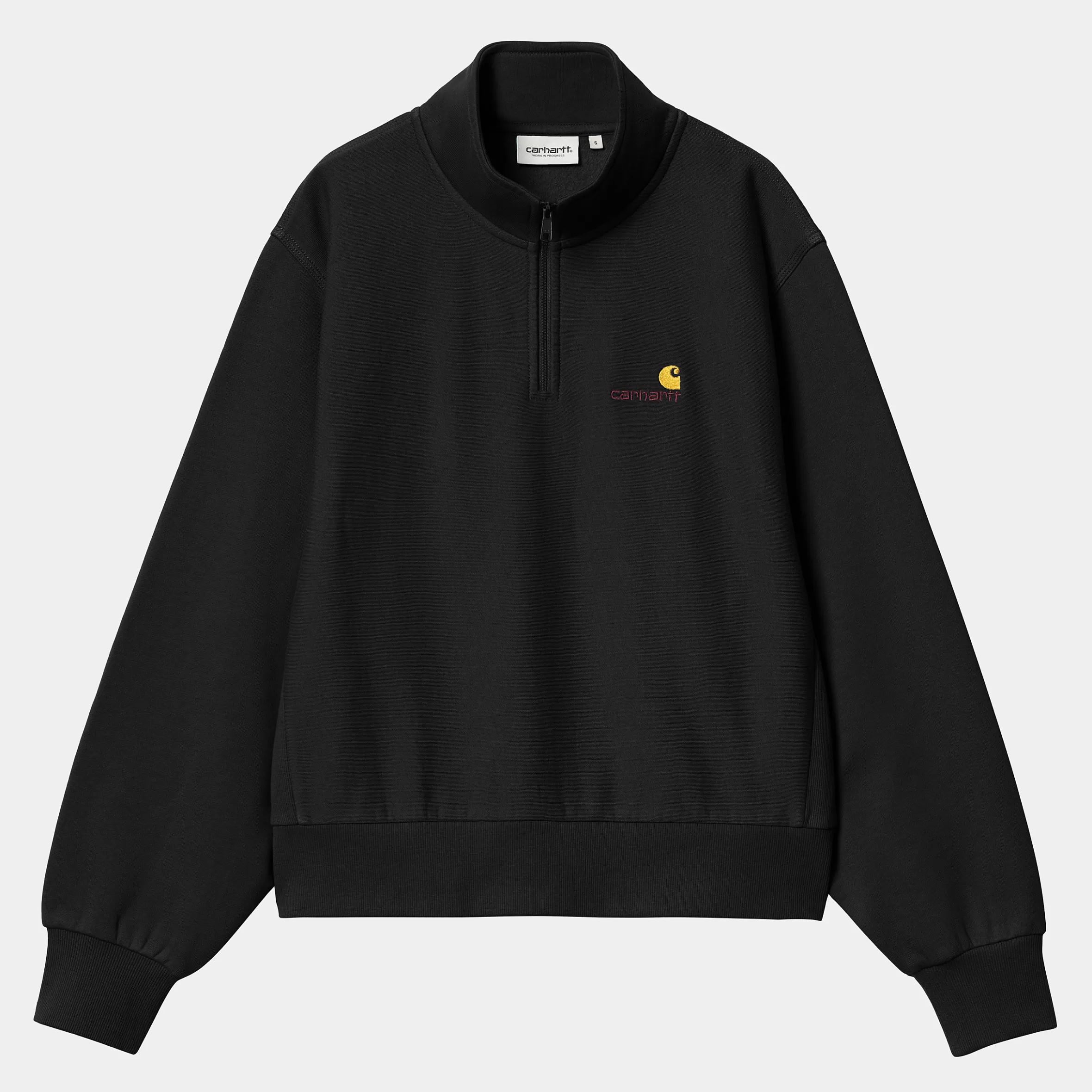 Carhartt WIP Sweats>W' American Script High Neck Sweatshirt Black